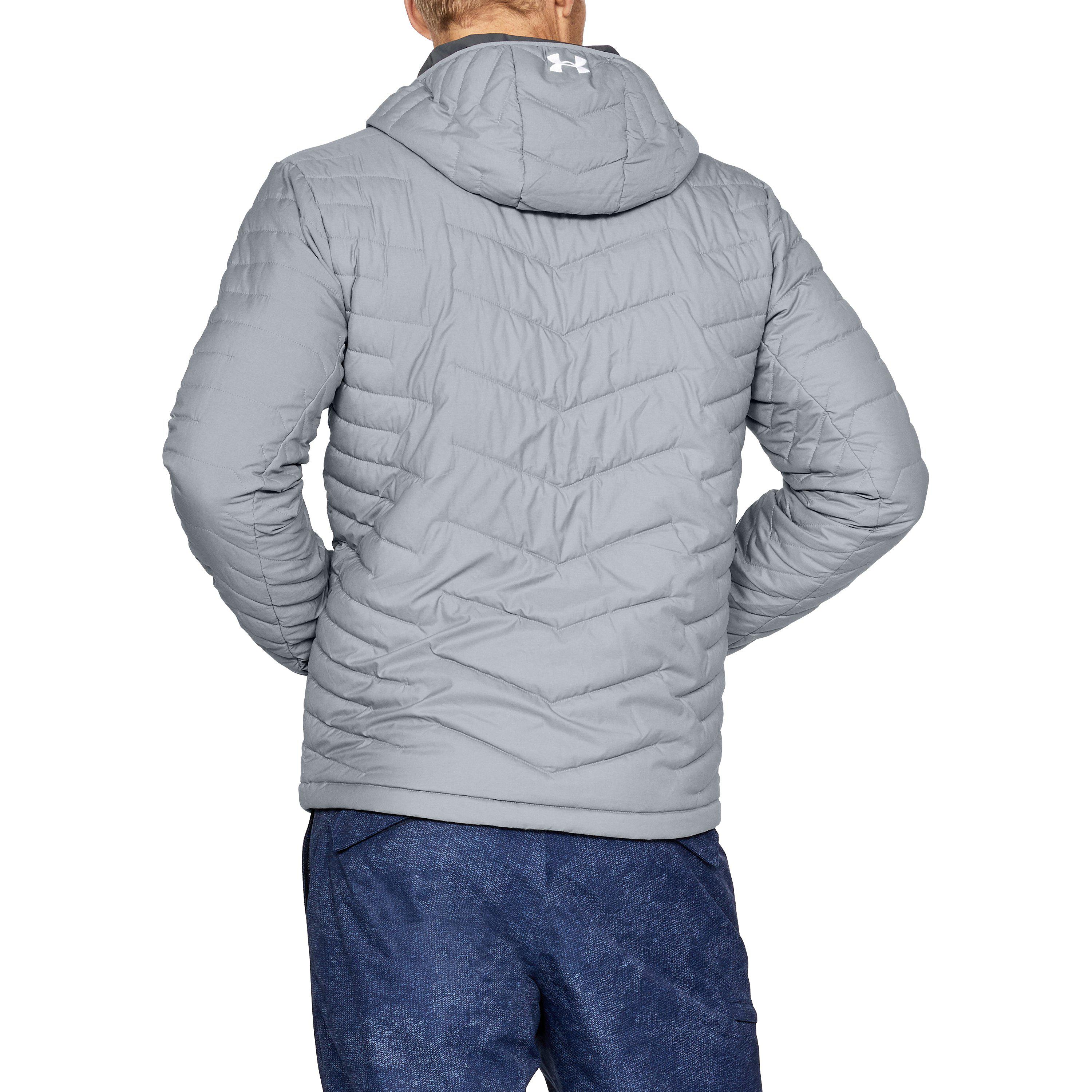 ua men's coldgear reactor hooded jacket