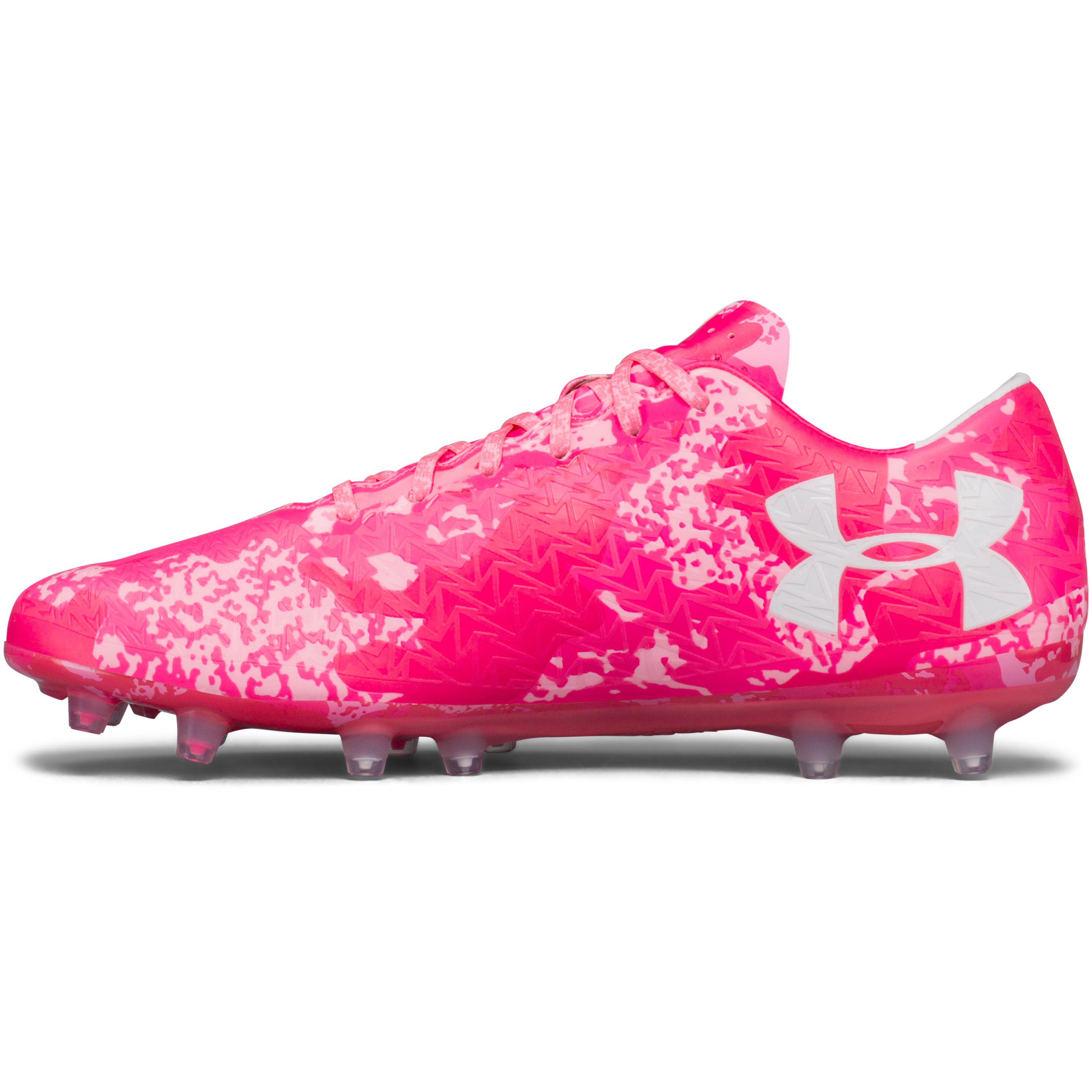 1297548-661 Under Armour Clutchfit Force 3.0 FG Soccer Cleats Pink Craze BCA 