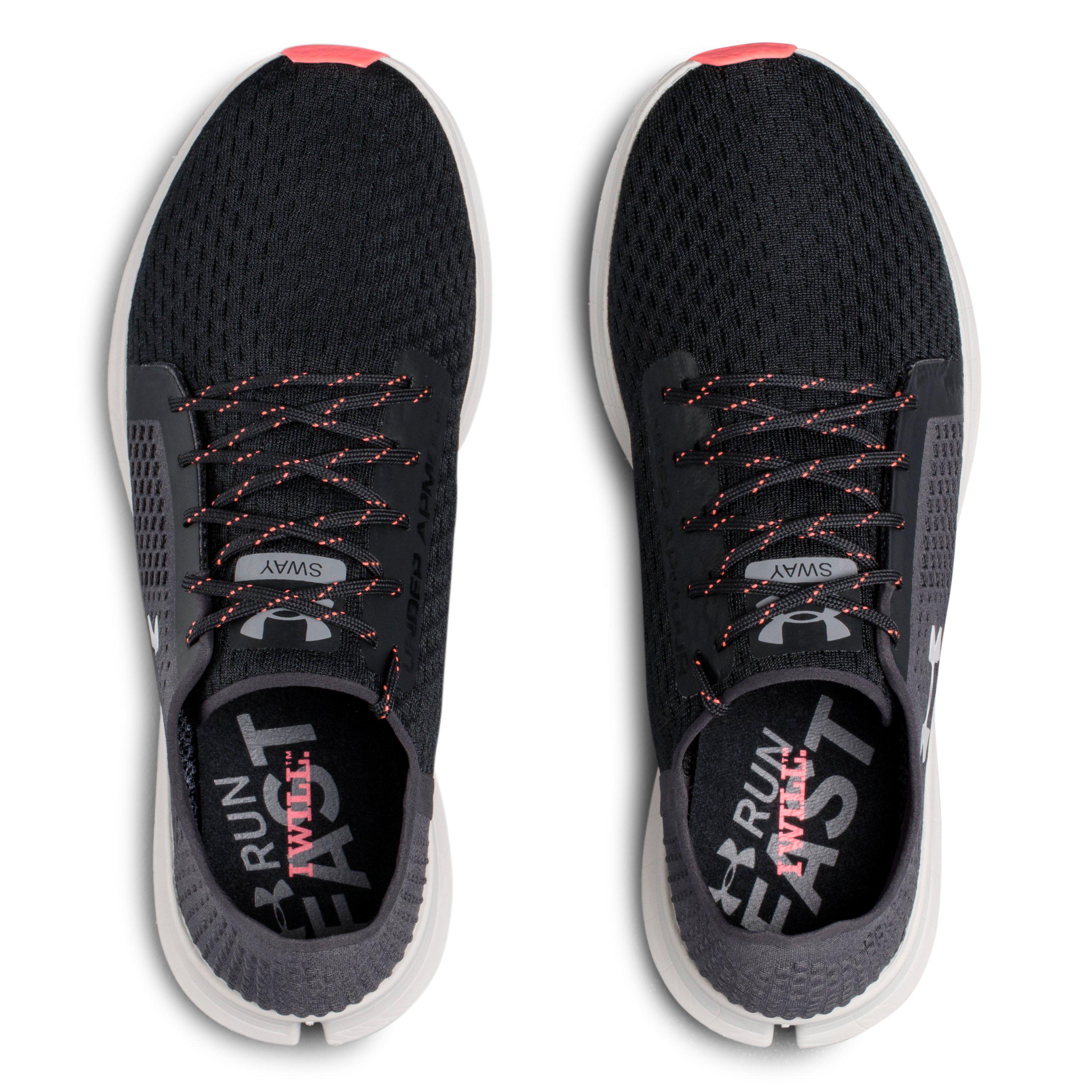 Ua Sway Running Shoes in Anthracite 