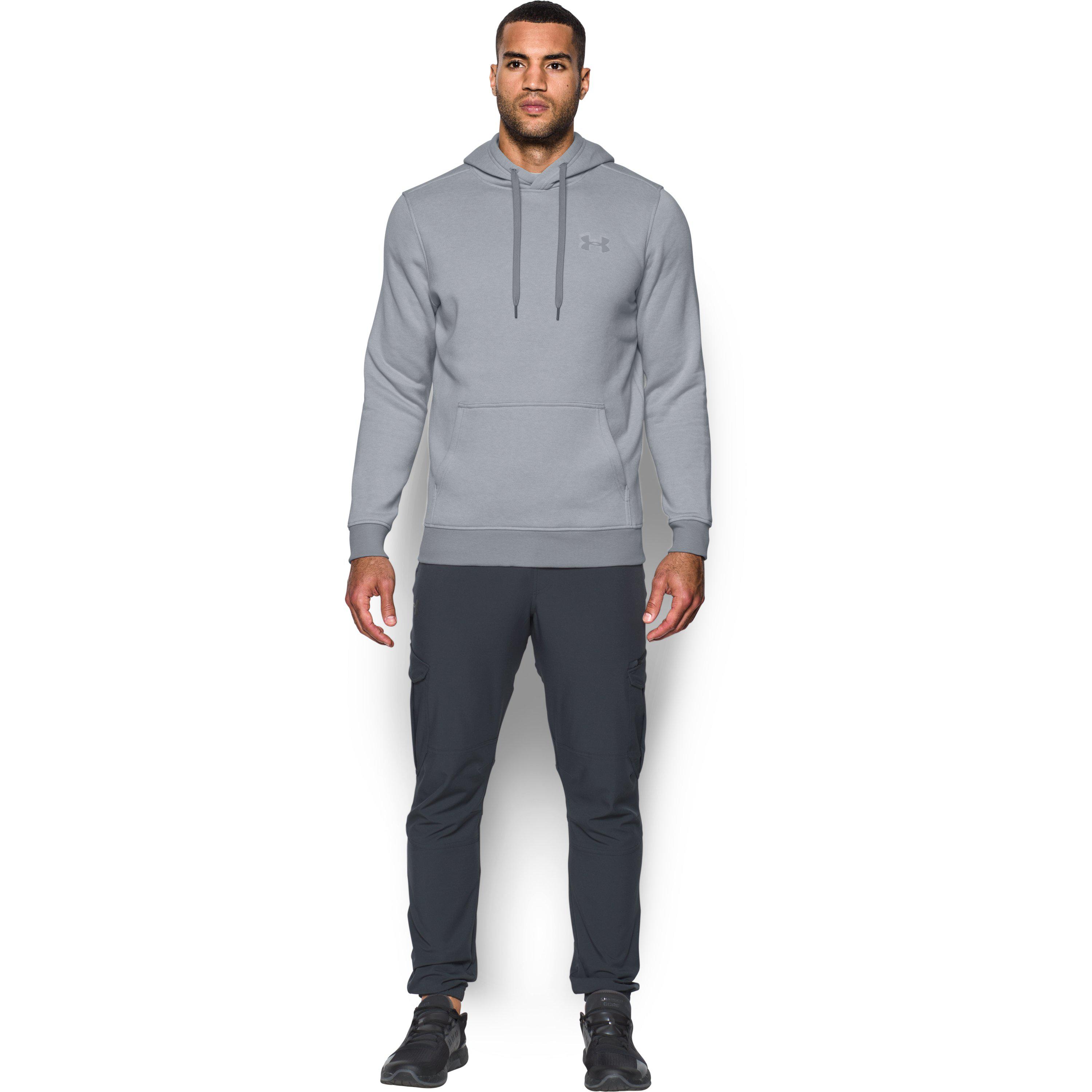 men's ua rival fleece fitted hoodie