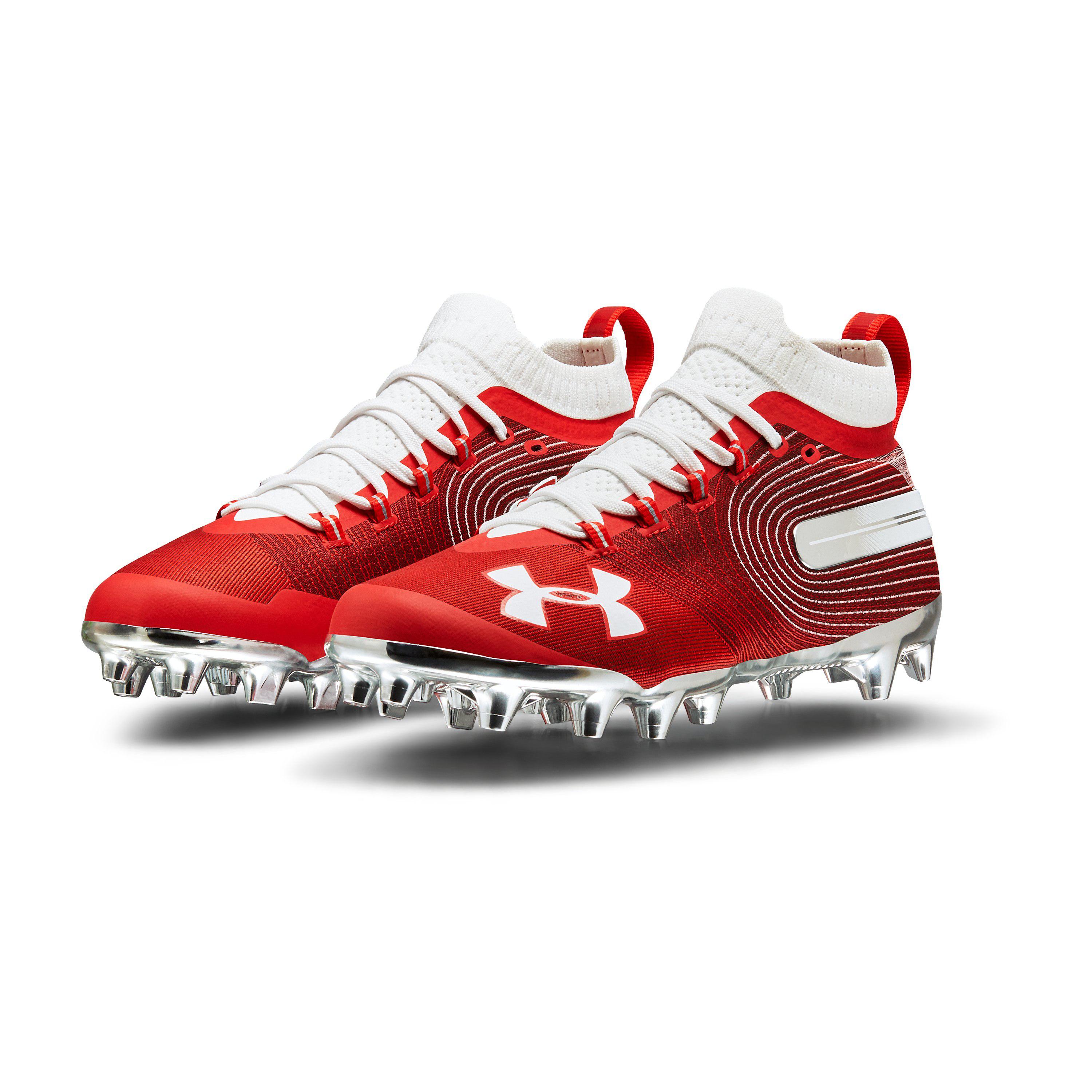 Under Armour Men's Ua Spotlight Mc Football Cleats in Red for Men | Lyst