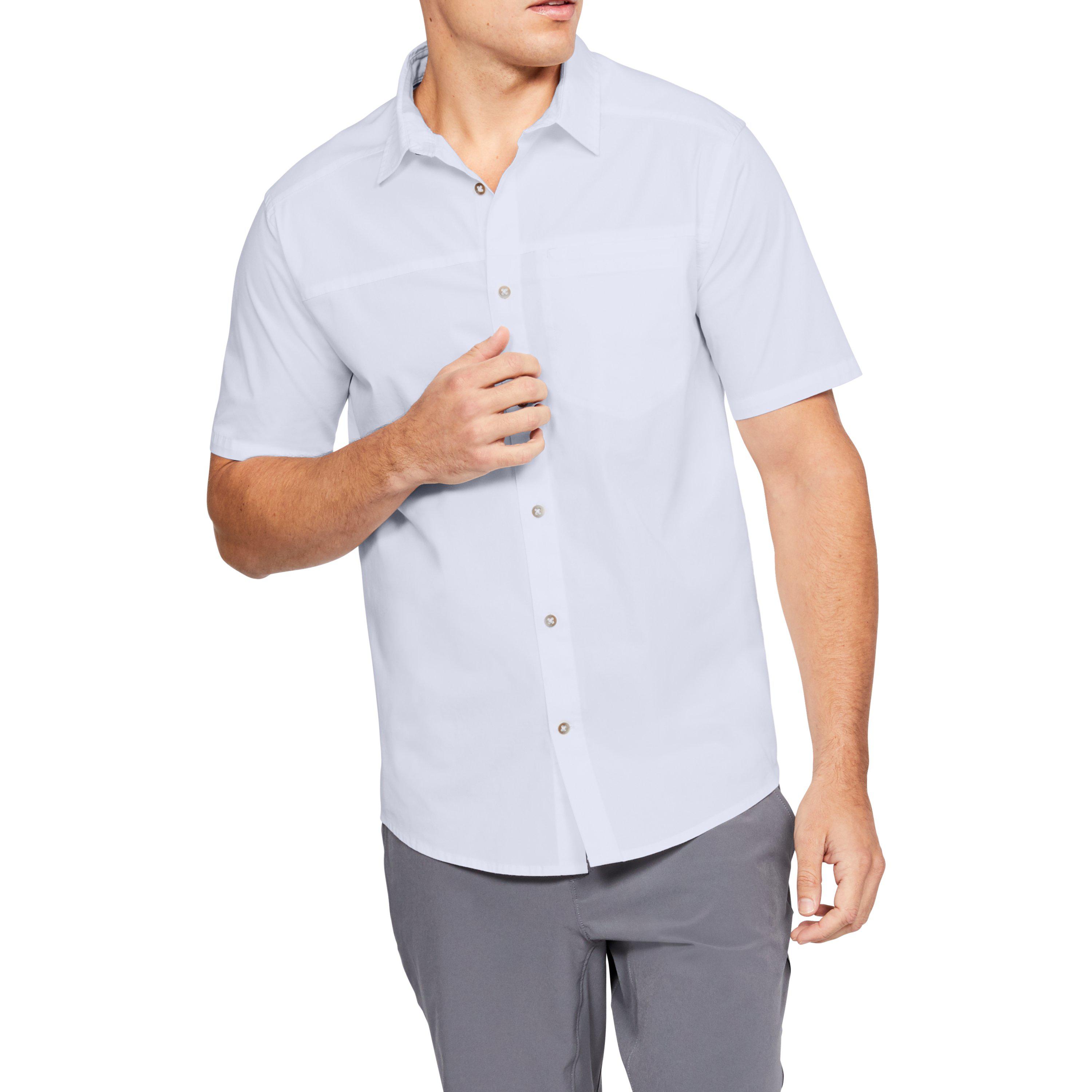 under armour short sleeve button up