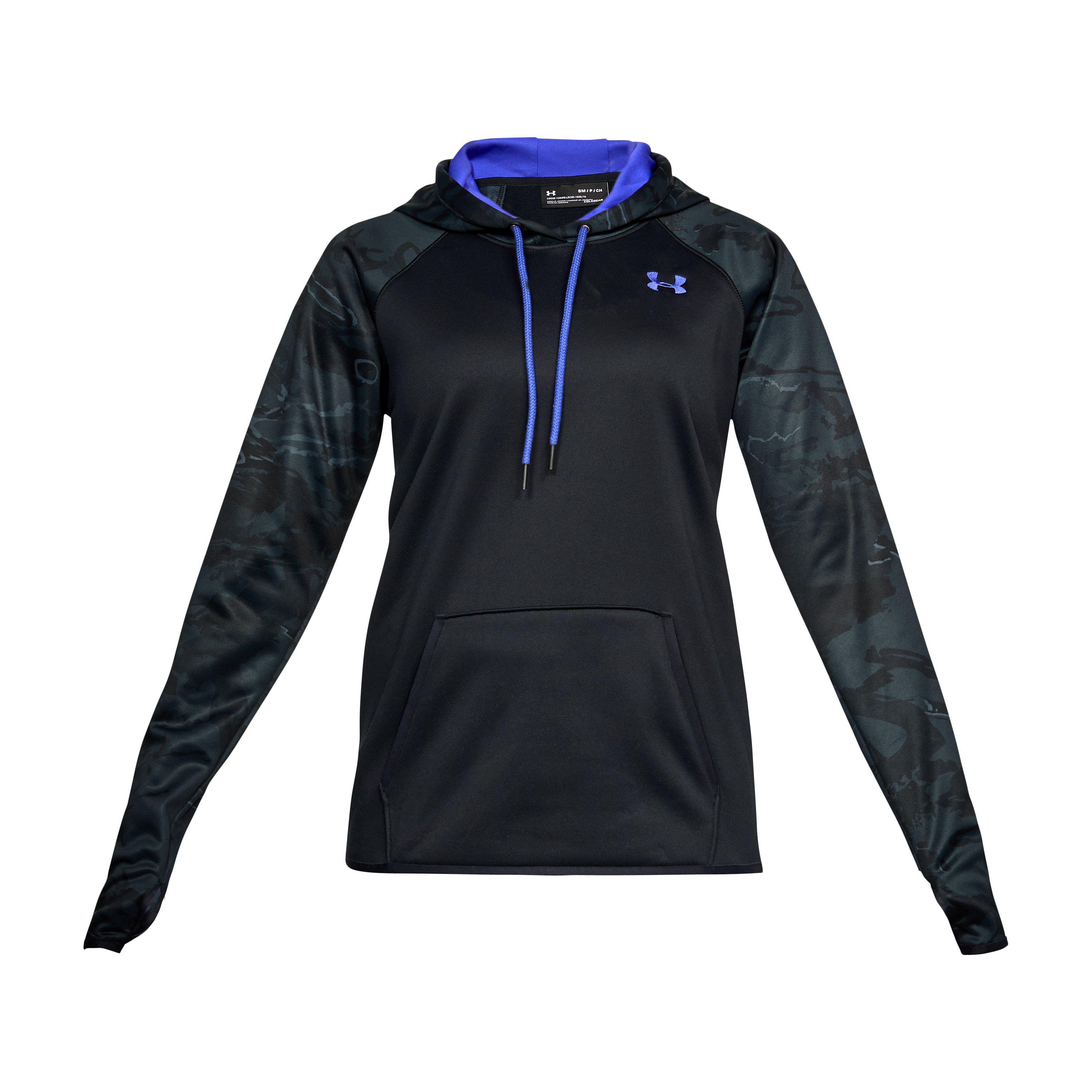 womens black camo under armour hoodie