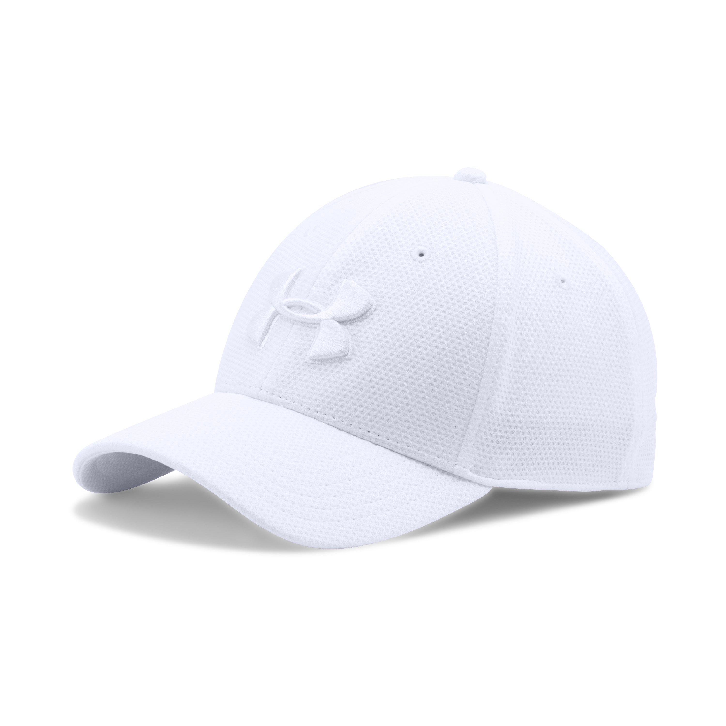 Under Armour Men's Ua Blitzing Ii Stretch Fit Cap in White for Men | Lyst