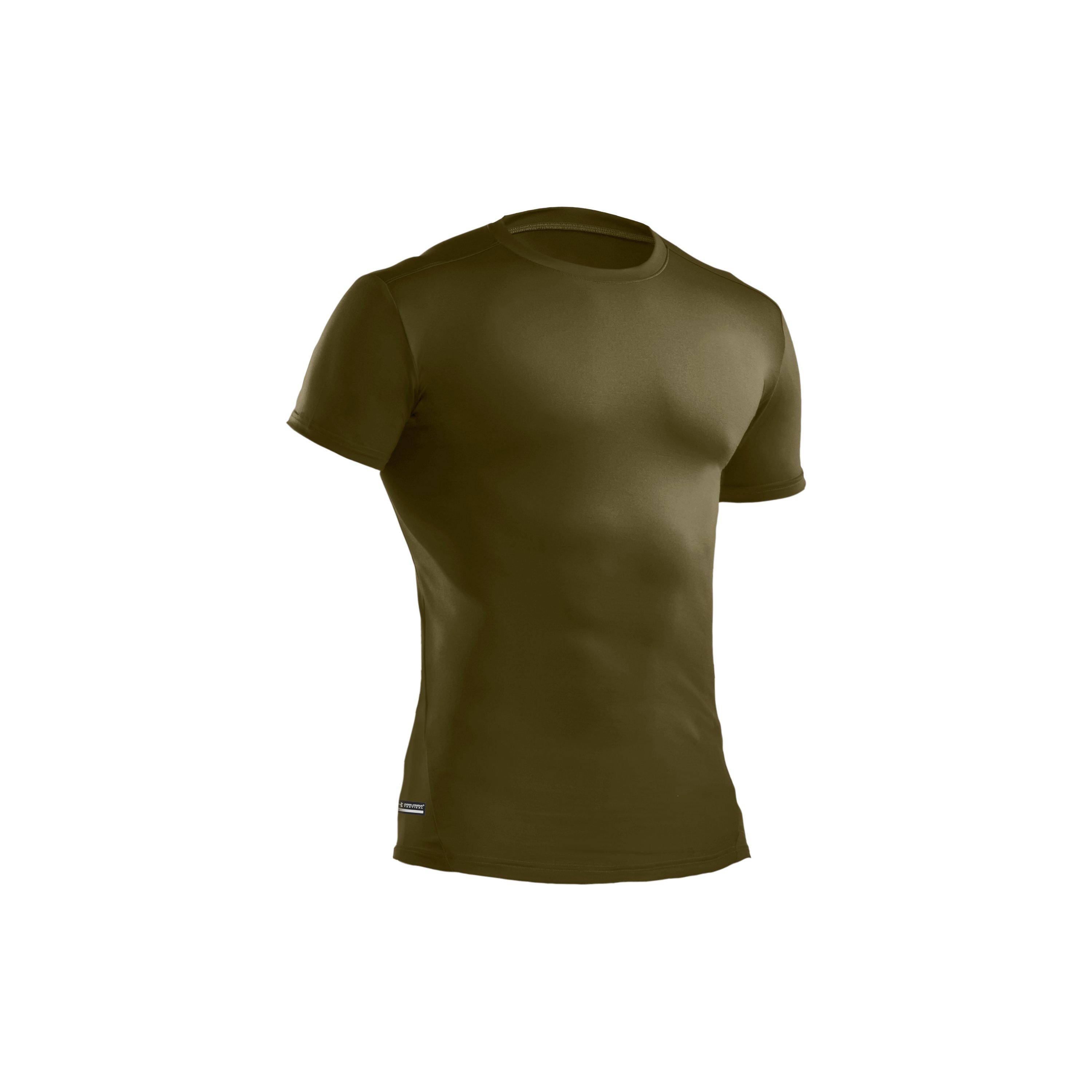 Under Armour ColdGear Mens Gray Green Compression Under Shirt Size S  1265655