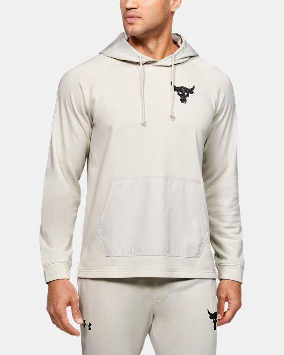 Under Armour Project Rock Snake Graphic Terry Fleece Hoodie in White for  Men | Lyst