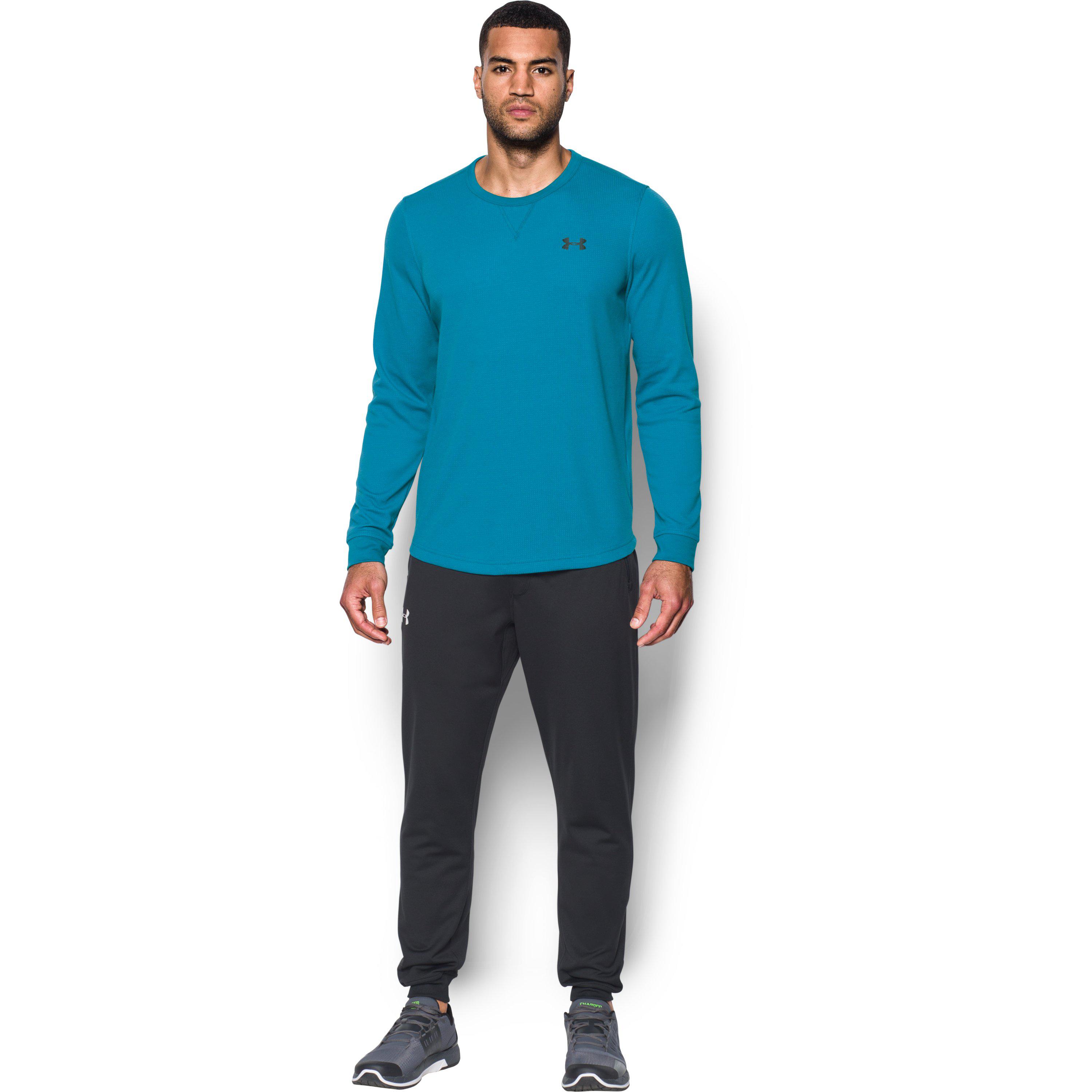 Under Armour Men's Ua Waffle Crew in Blue for Men - Lyst