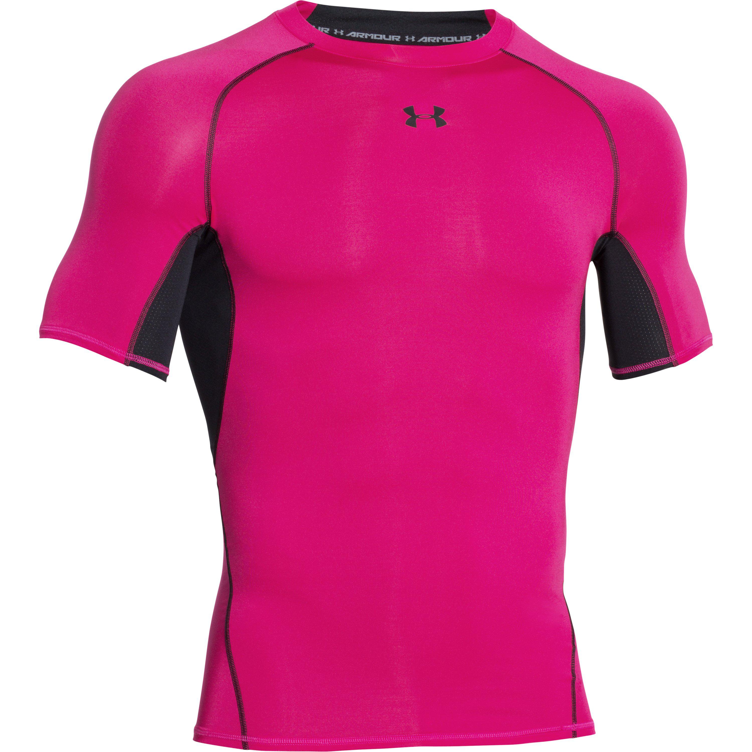 pink under armour compression shirt