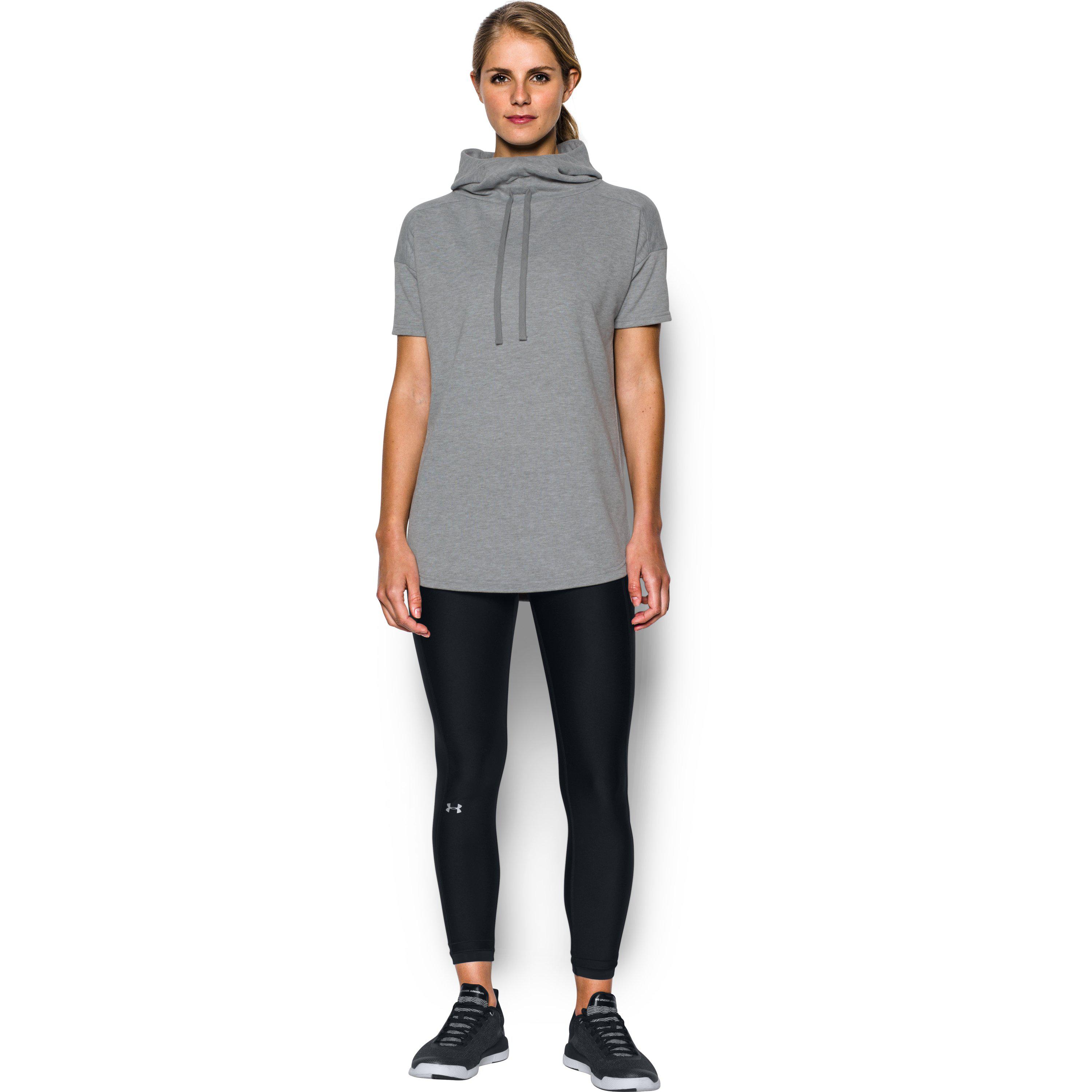 under armour short sleeve hoodie womens