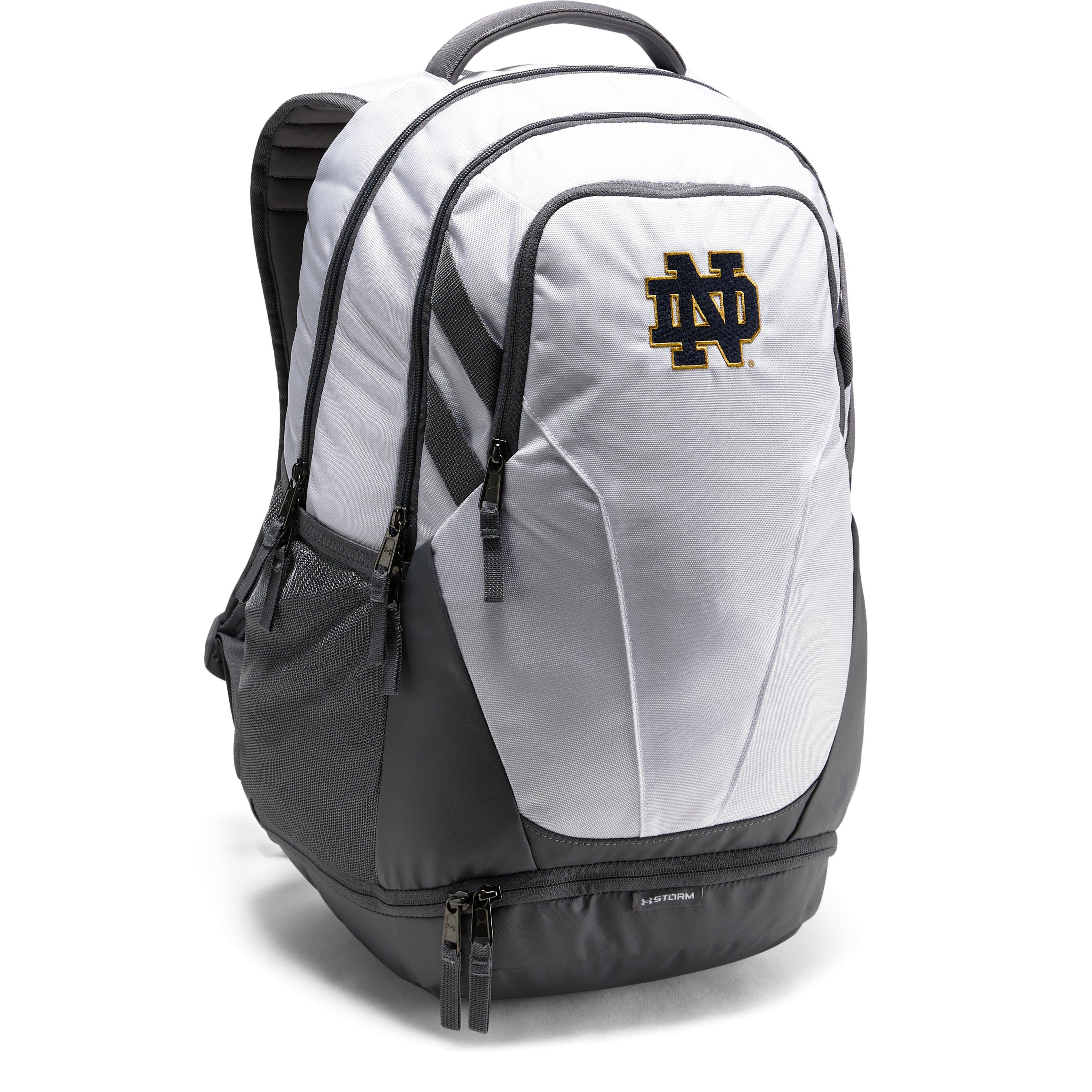 Under Armour Notre Dame Ua Hustle 3.0 Backpack for Men | Lyst