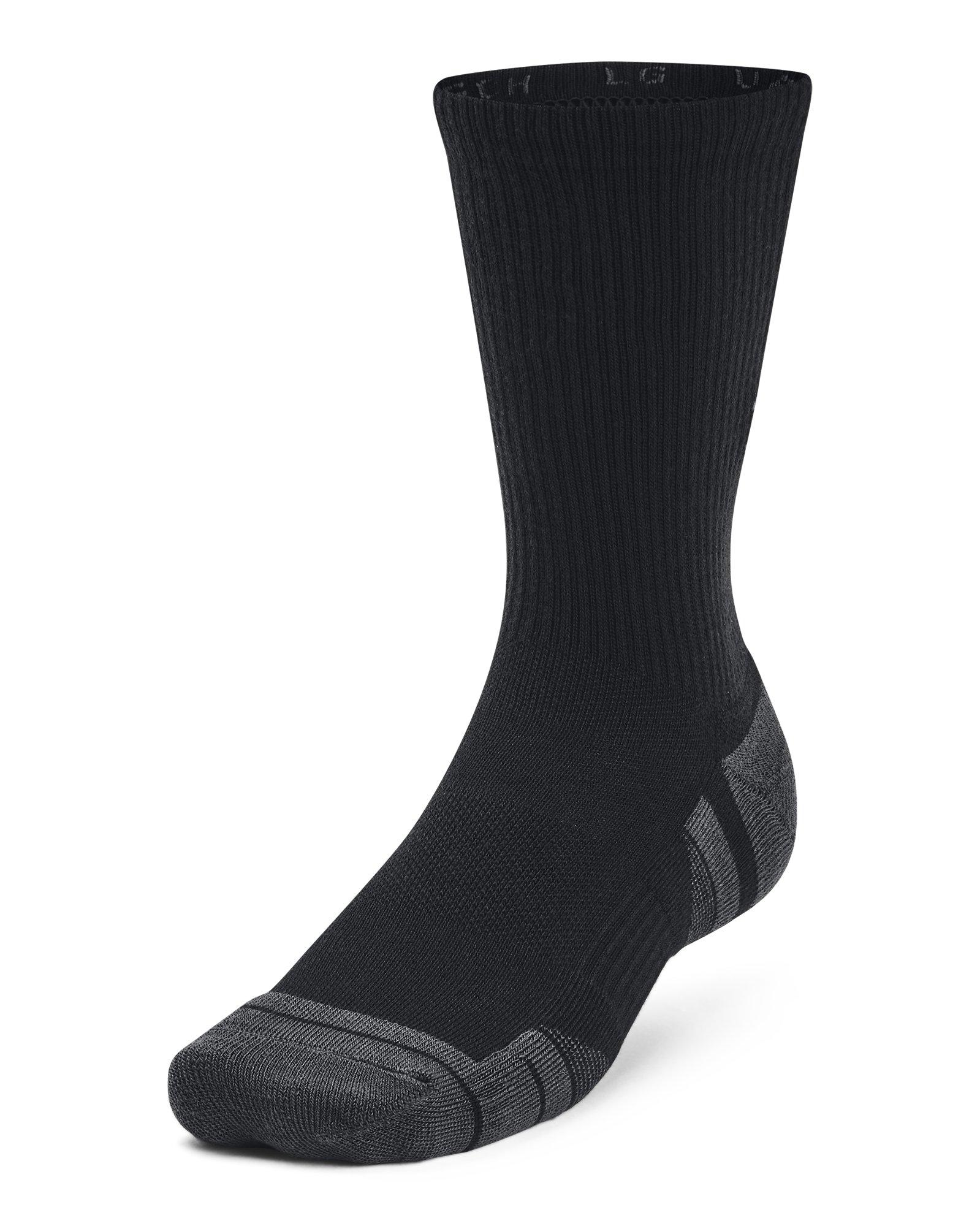 Under Armour Performance Tech 3 pack Crew Socks in Black Lyst UK