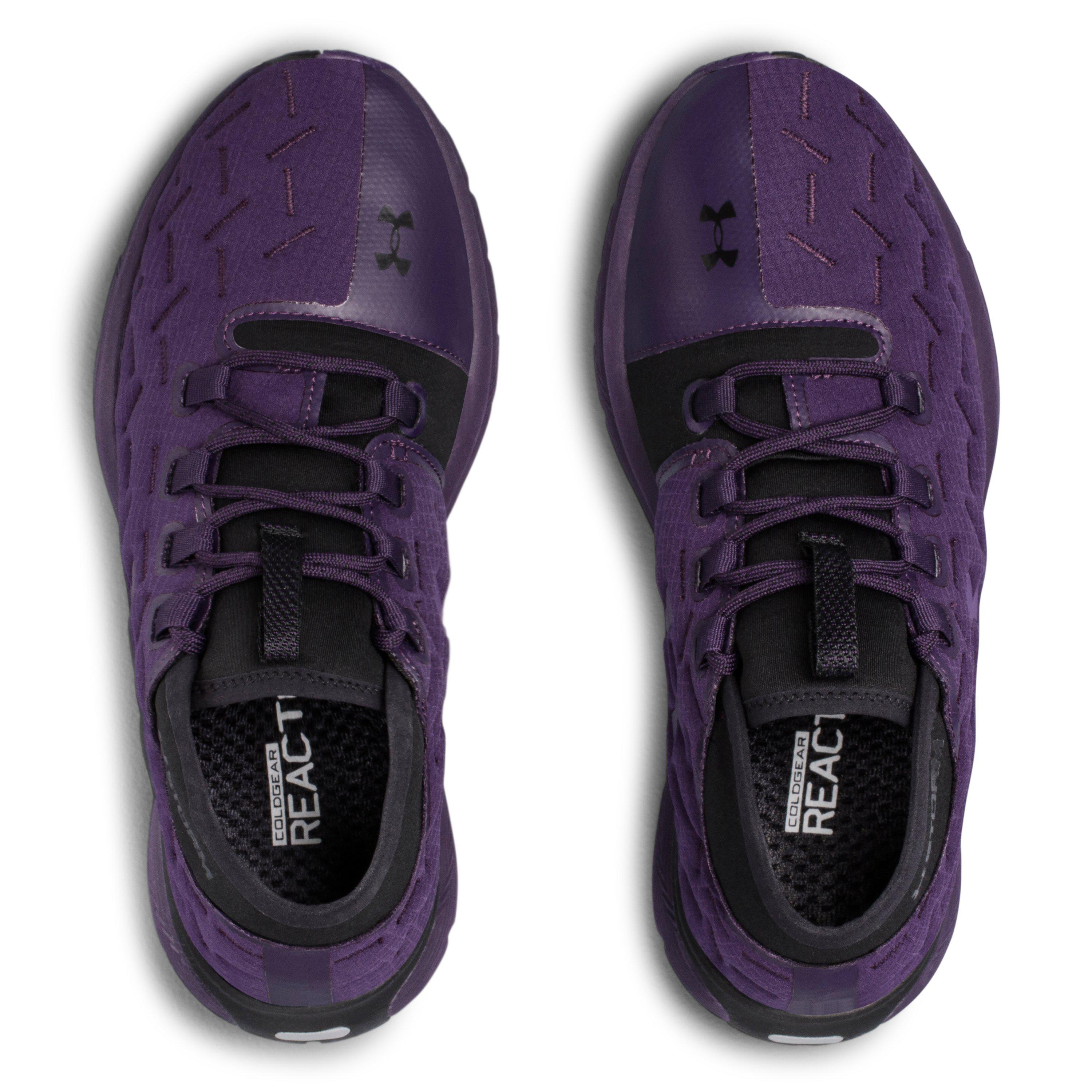 Under Armour Rubber Women's Ua Charged Reactor Run Running Shoes in Purple  | Lyst