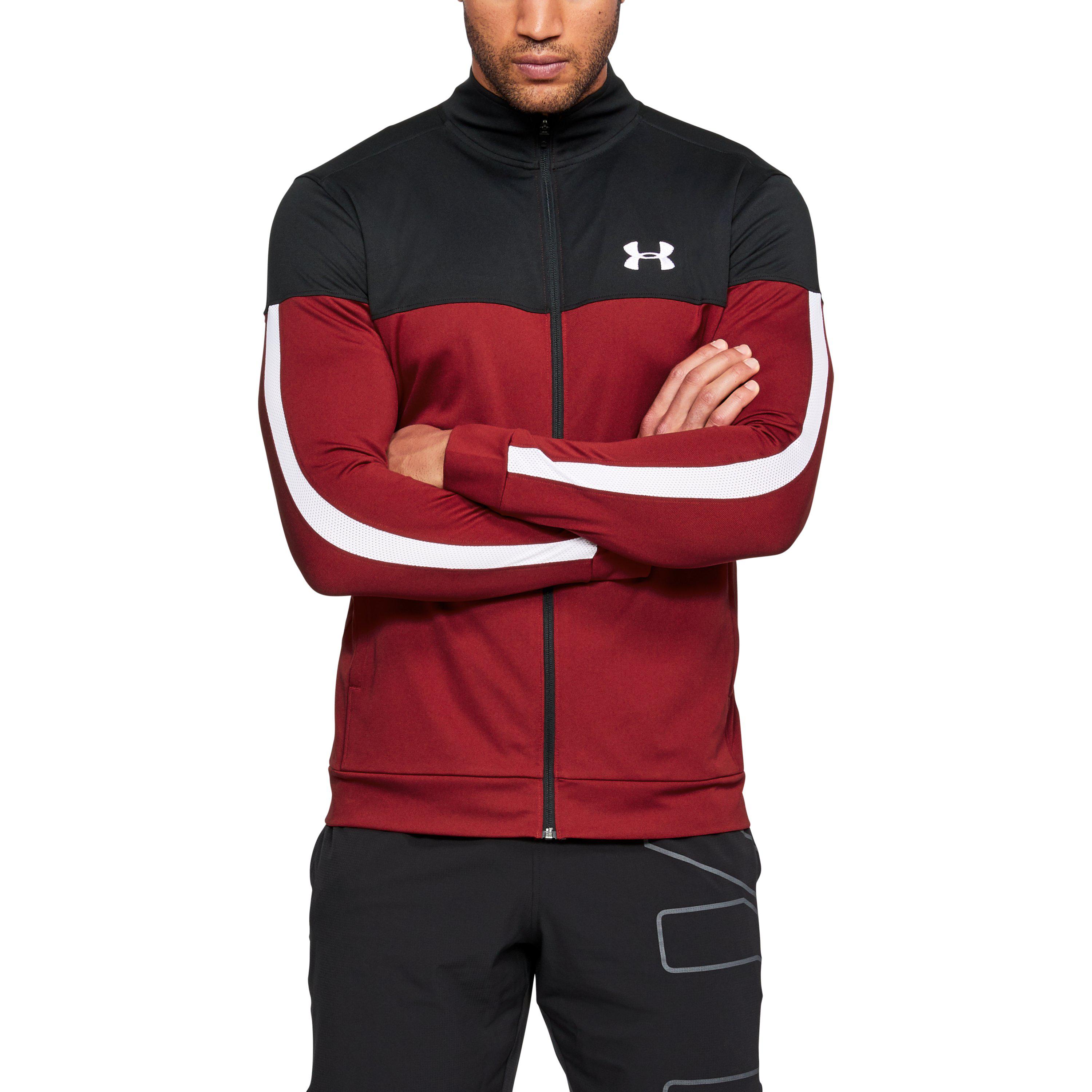Under Armour Men's Ua Sportstyle Pique Jacket in Red for Men - Lyst