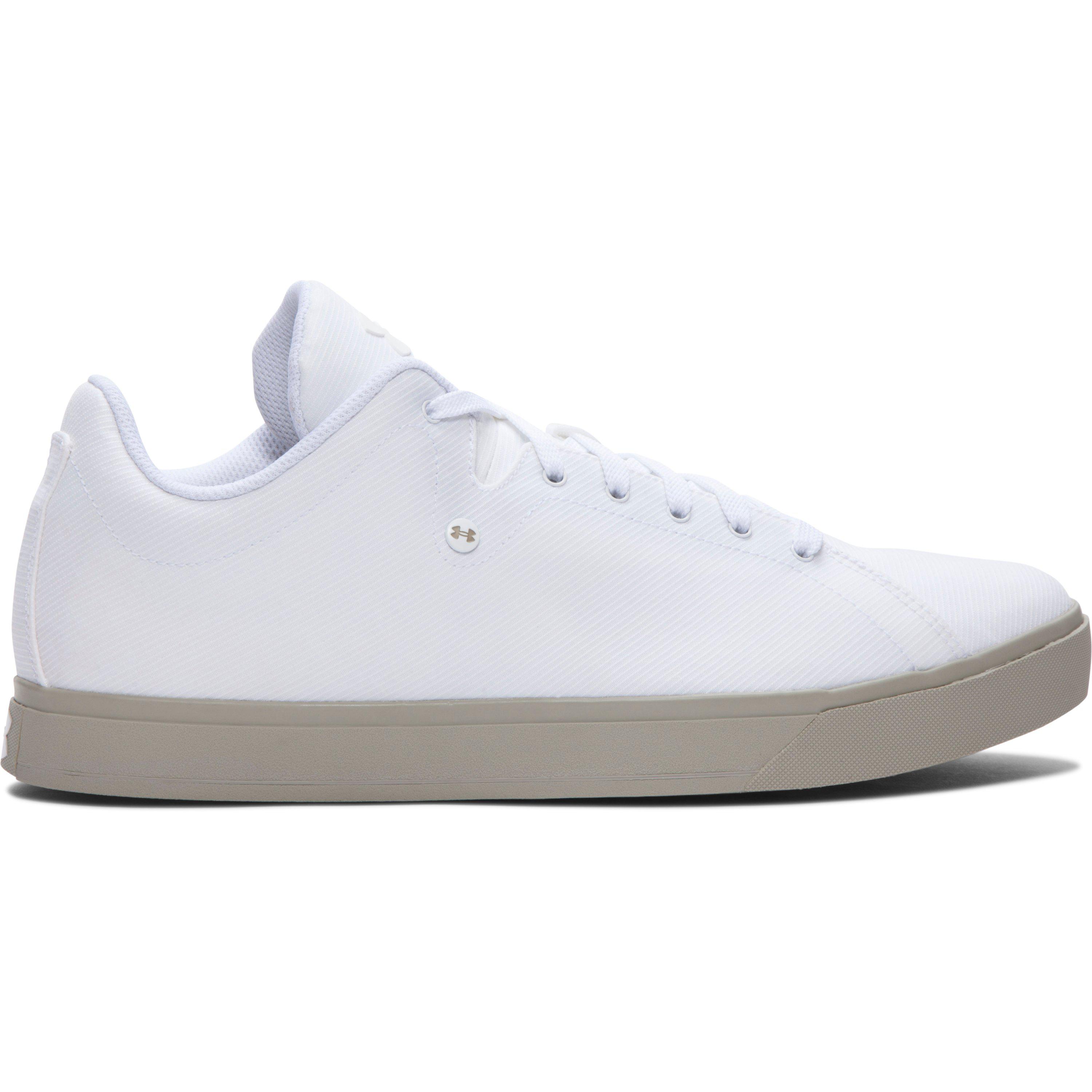 blue and white under armour shoes