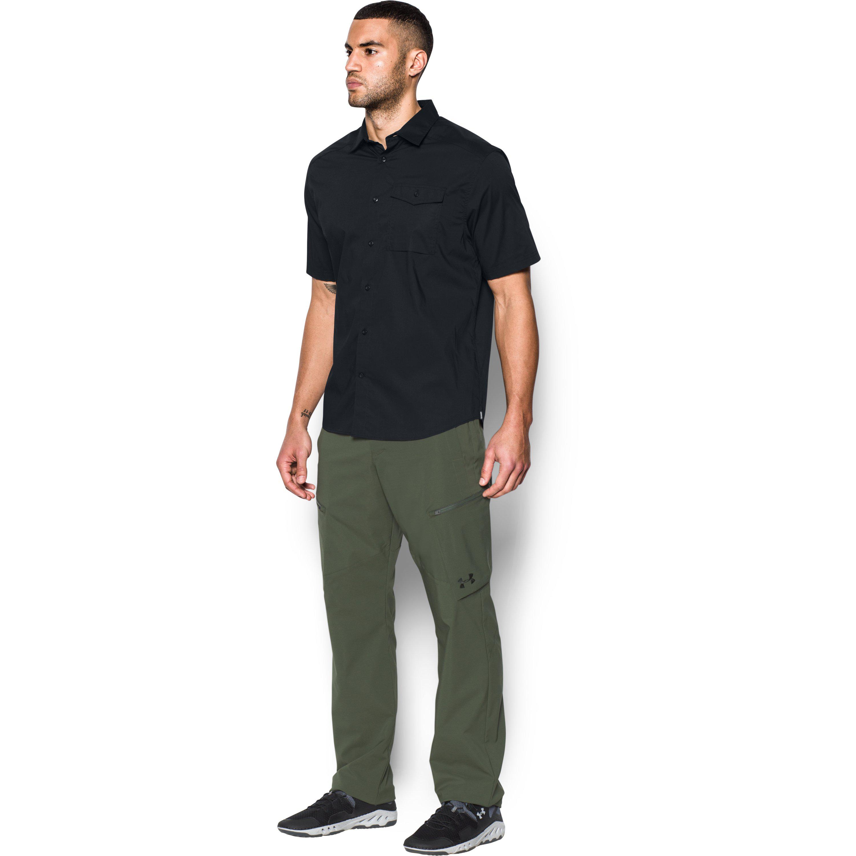 under armour button down short sleeve