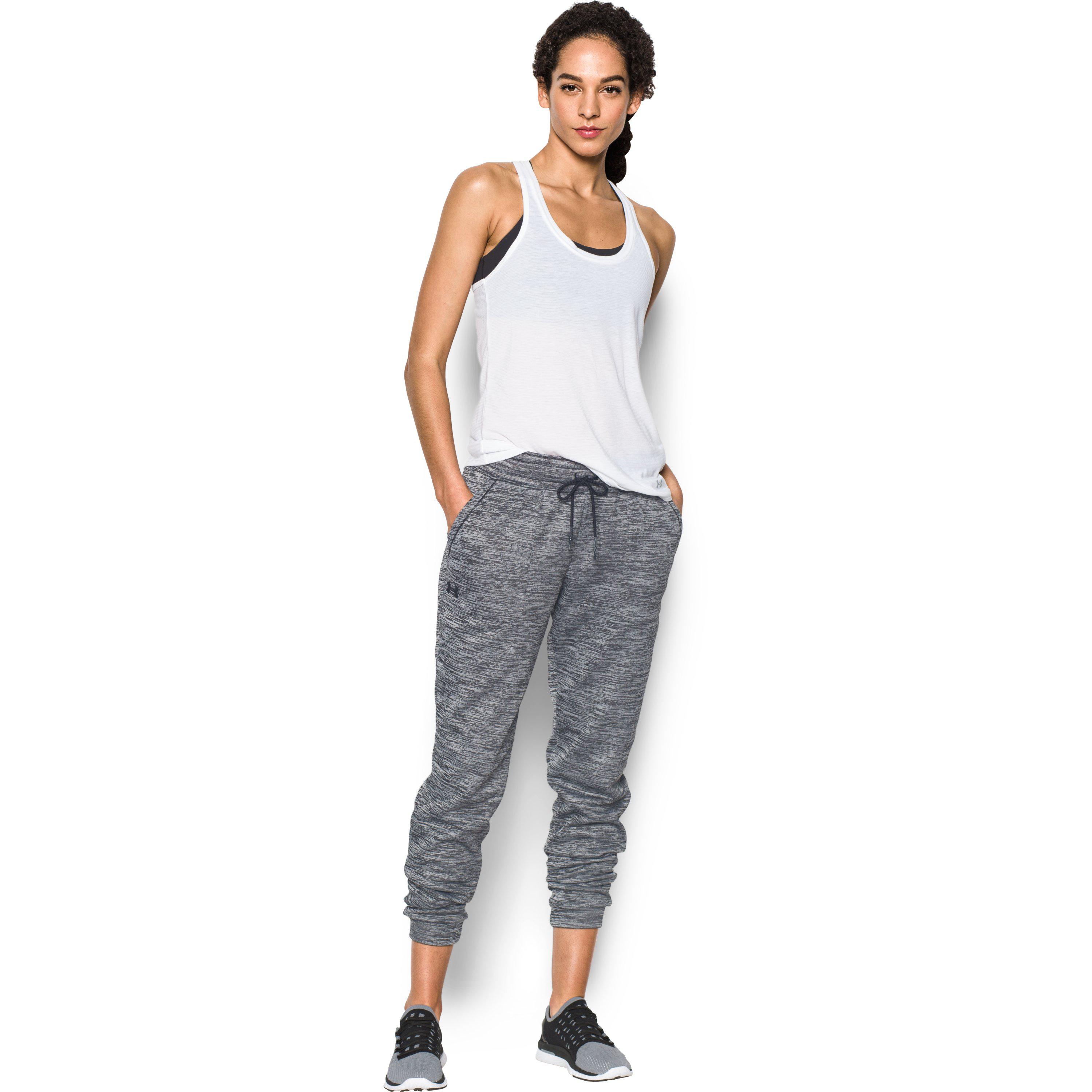 under armour women's twist armour fleece jogger pants