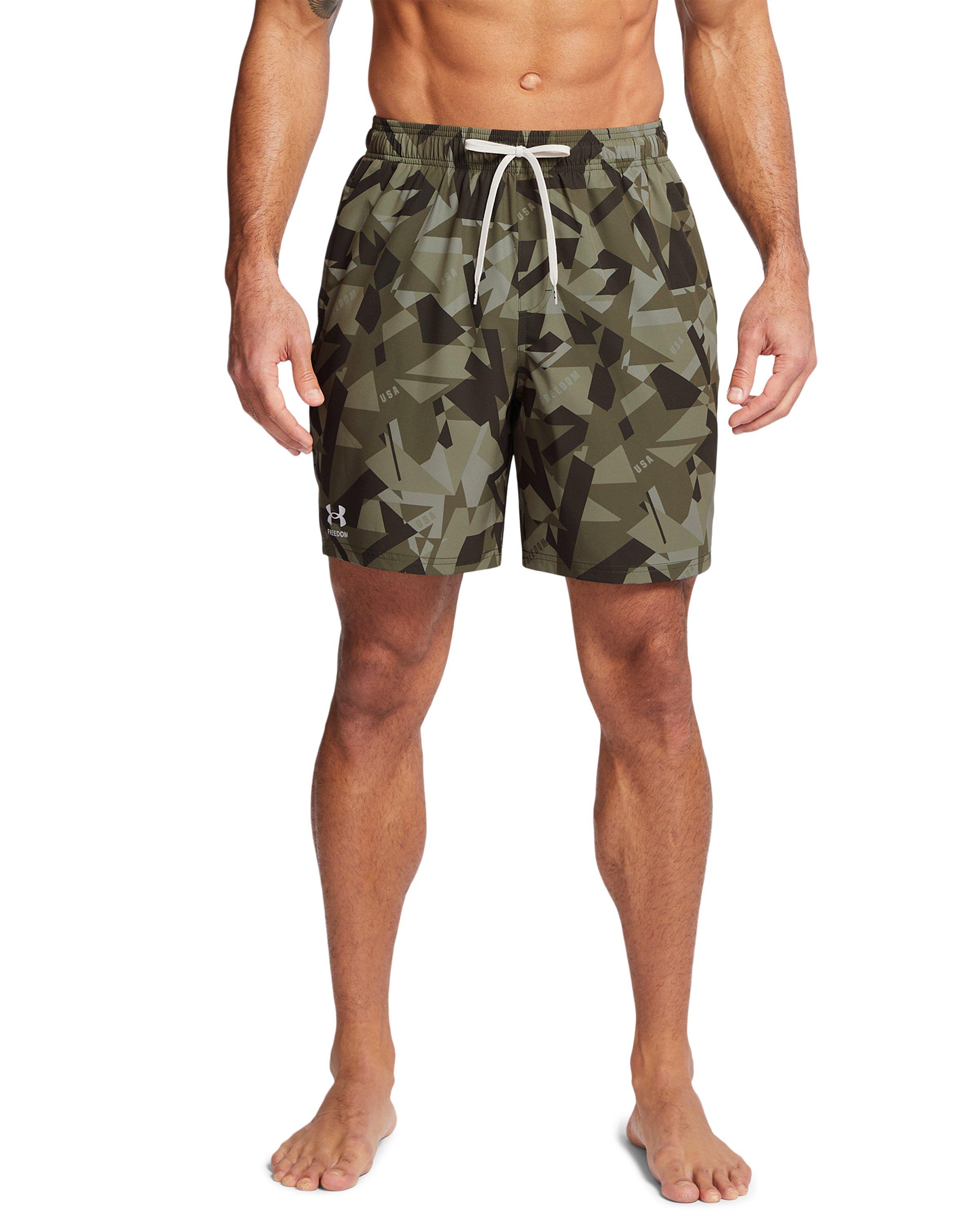 Under Armour Ua Freedom Star Camo Swim Volley Shorts in Green for Men | Lyst