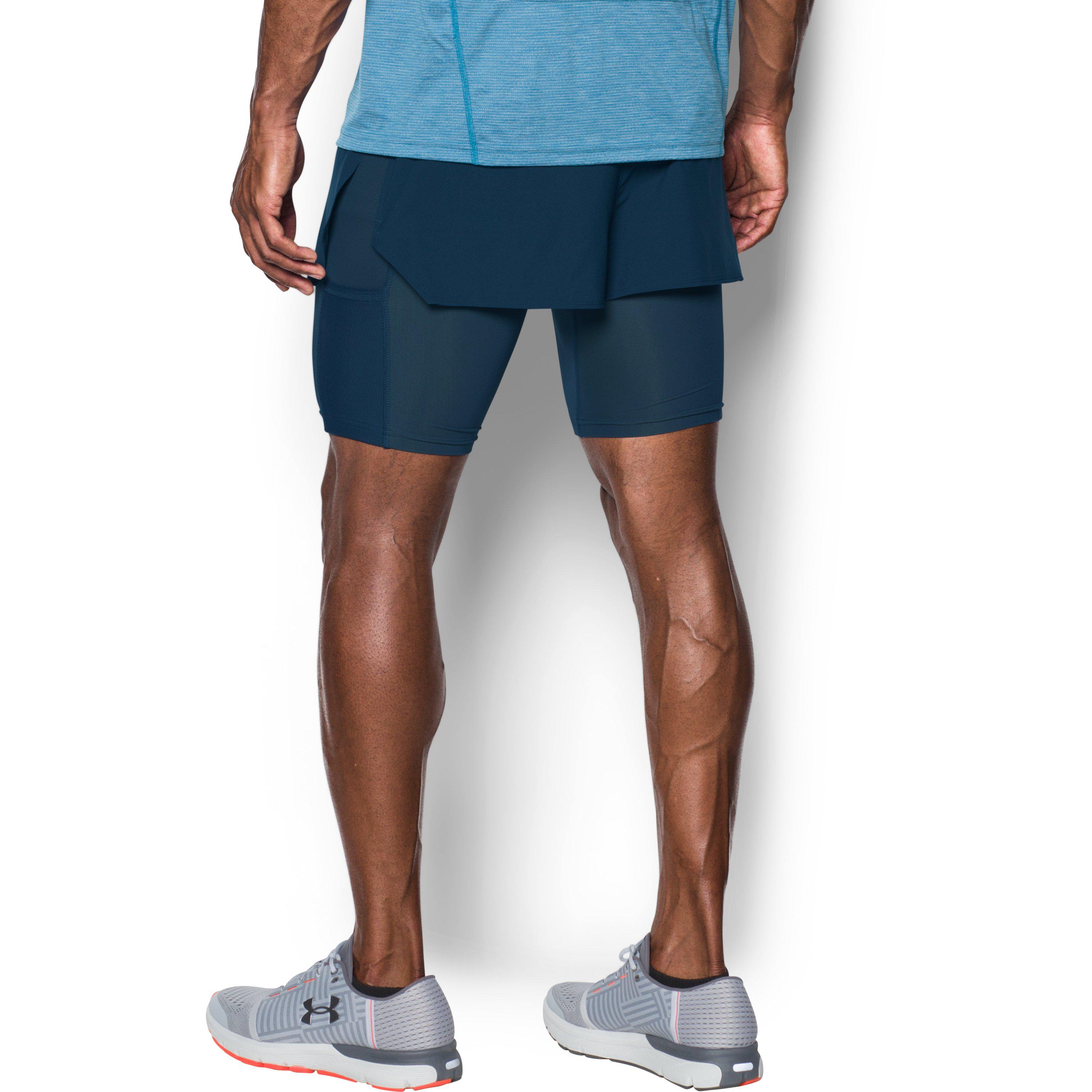 Under Armour Men's Ua Transport 2-in-1 Shorts in Blue for | Lyst