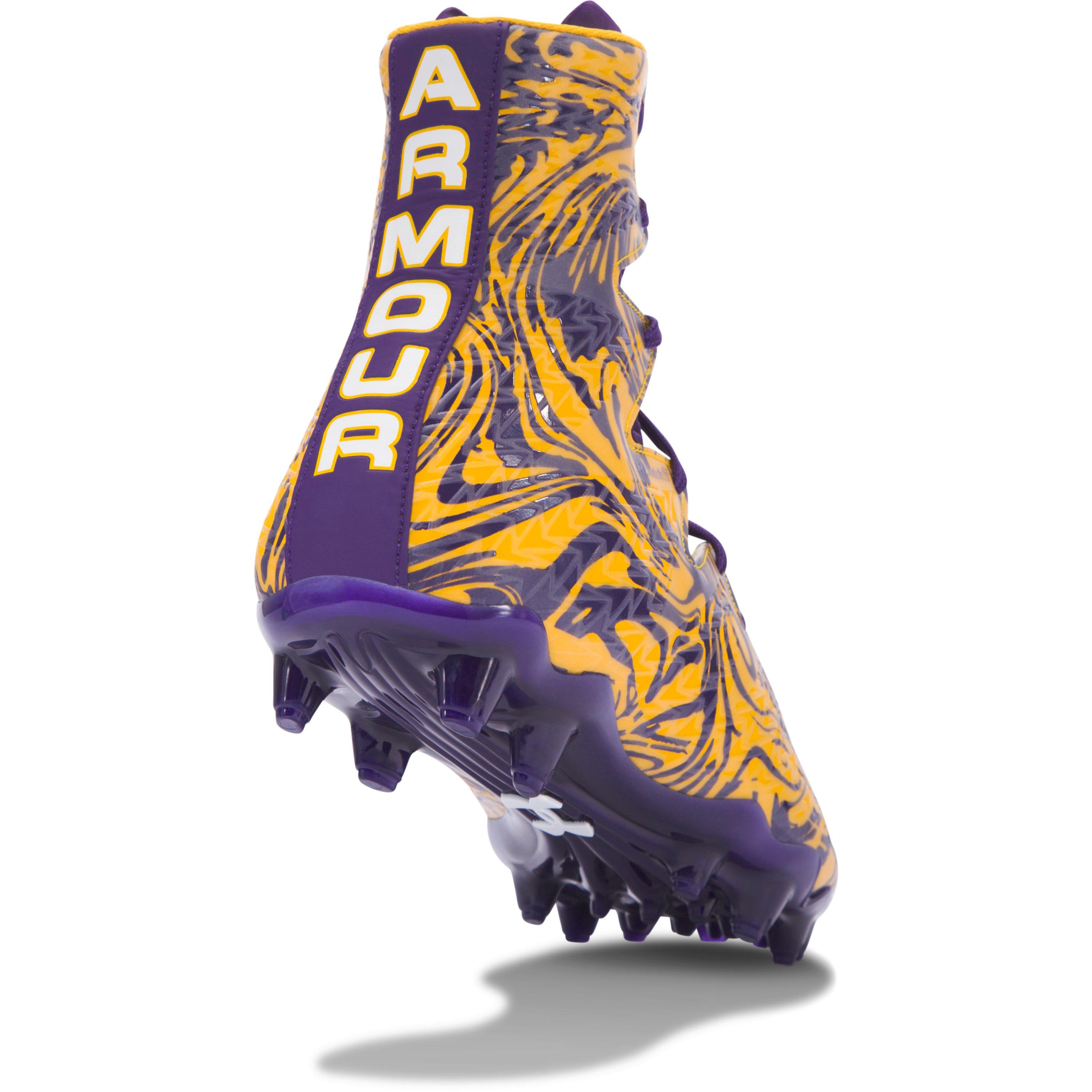 under armour purple cleats