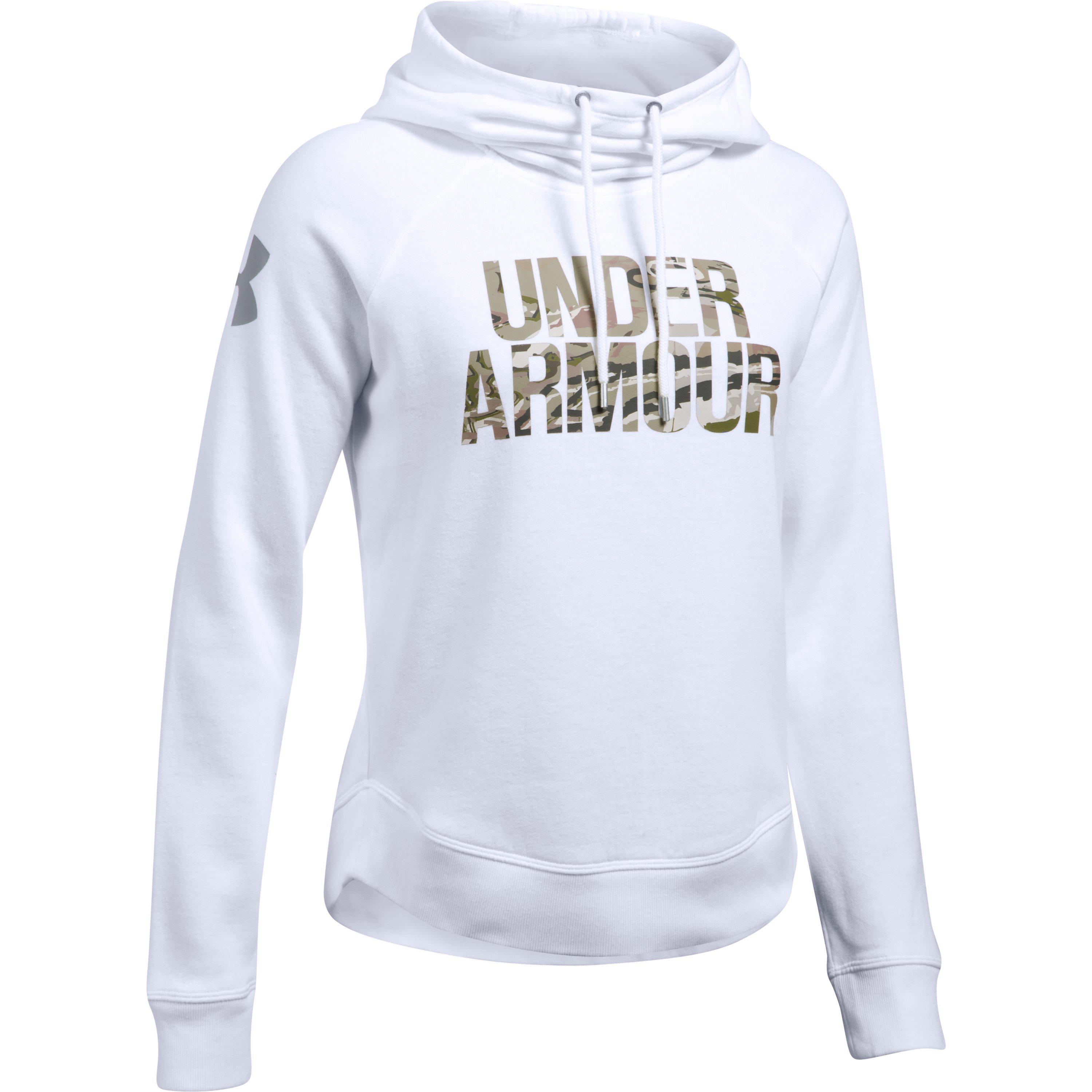 under armour white hoodie camo