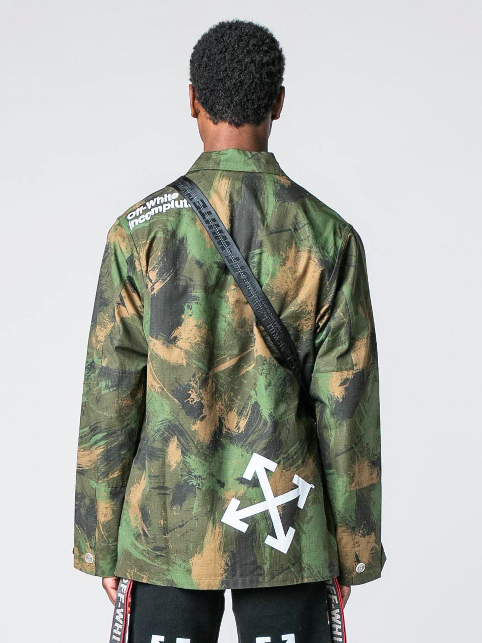 off white camouflage jacket