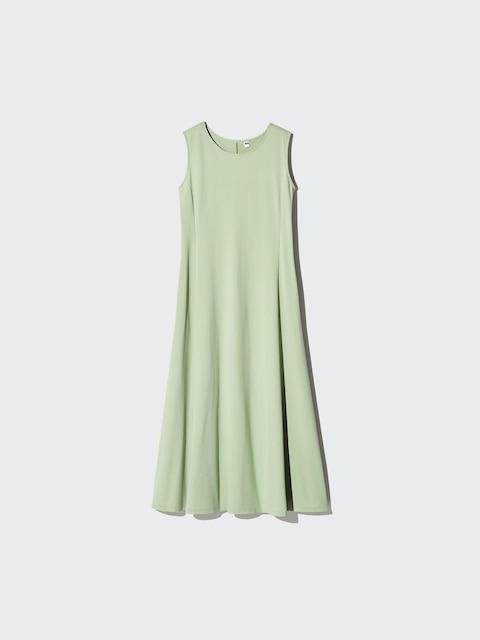 green dress uniqlo Turn up the brightness Lighten up your summer palette with now-trending dresses including the Ultra Stretch AIRism Sleeveless Dress at the link in bio. #UNIQLO #UNIQLOUSA #UNIQLODresses