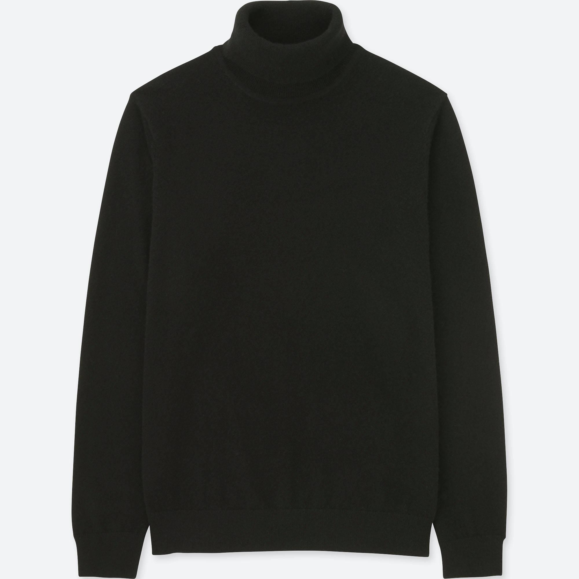 Lyst - Uniqlo Men Cashmere Turtleneck Long-sleeve Sweater in Black for Men