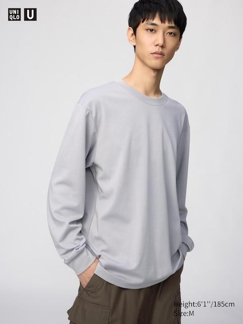 Maglioncino Uomo Maglia Maniche Lunghe Collo Alto Elastico Tinta Unita