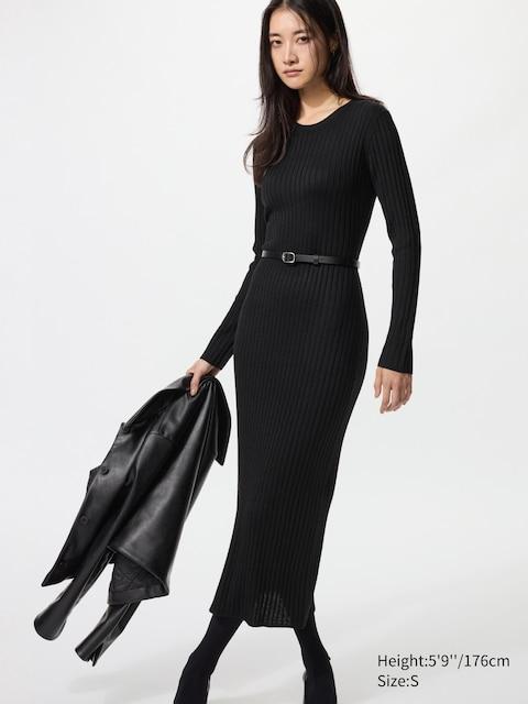 knee length dresses for ladies Rails Rialto Midi Dress Black main image 1