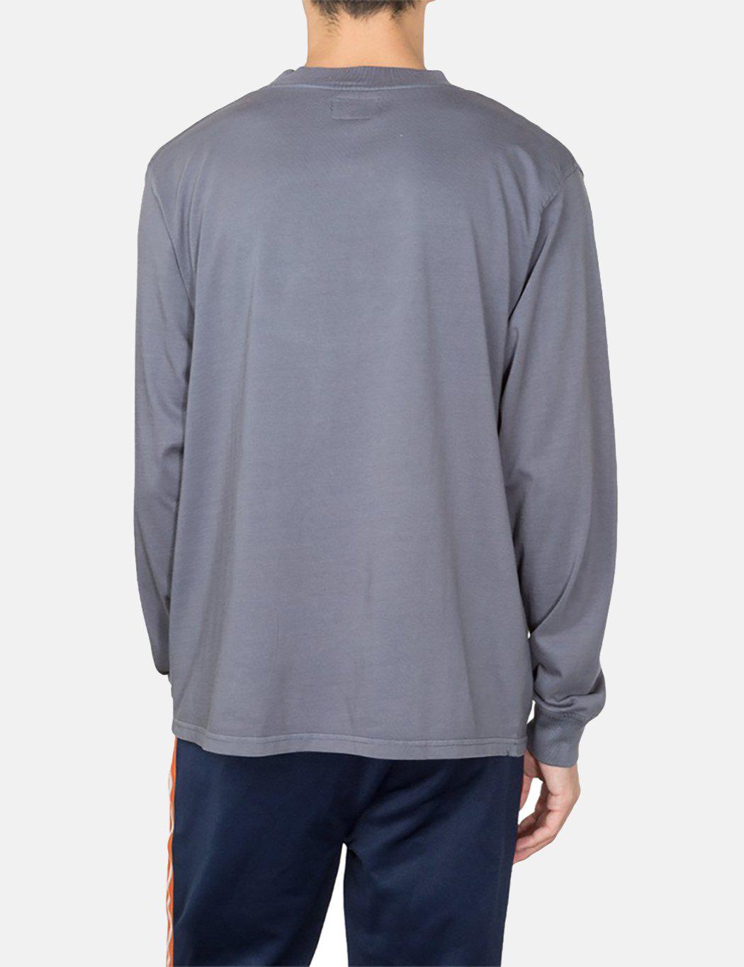 Download Stussy Cotton Overdyed Mock Neck Long Sleeve T-shirt in ...