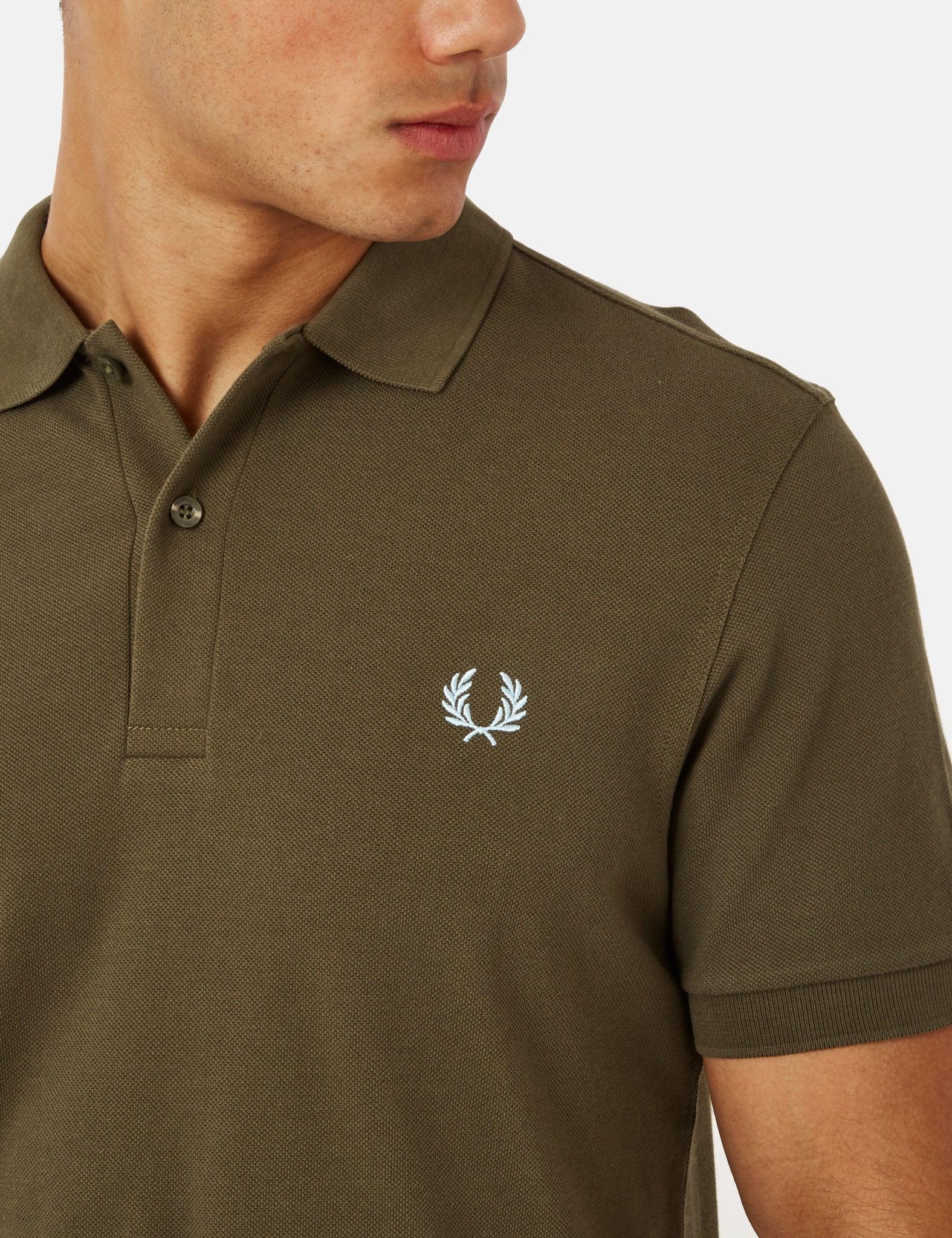 Fred Perry Polo Shirt in Green for Men | Lyst