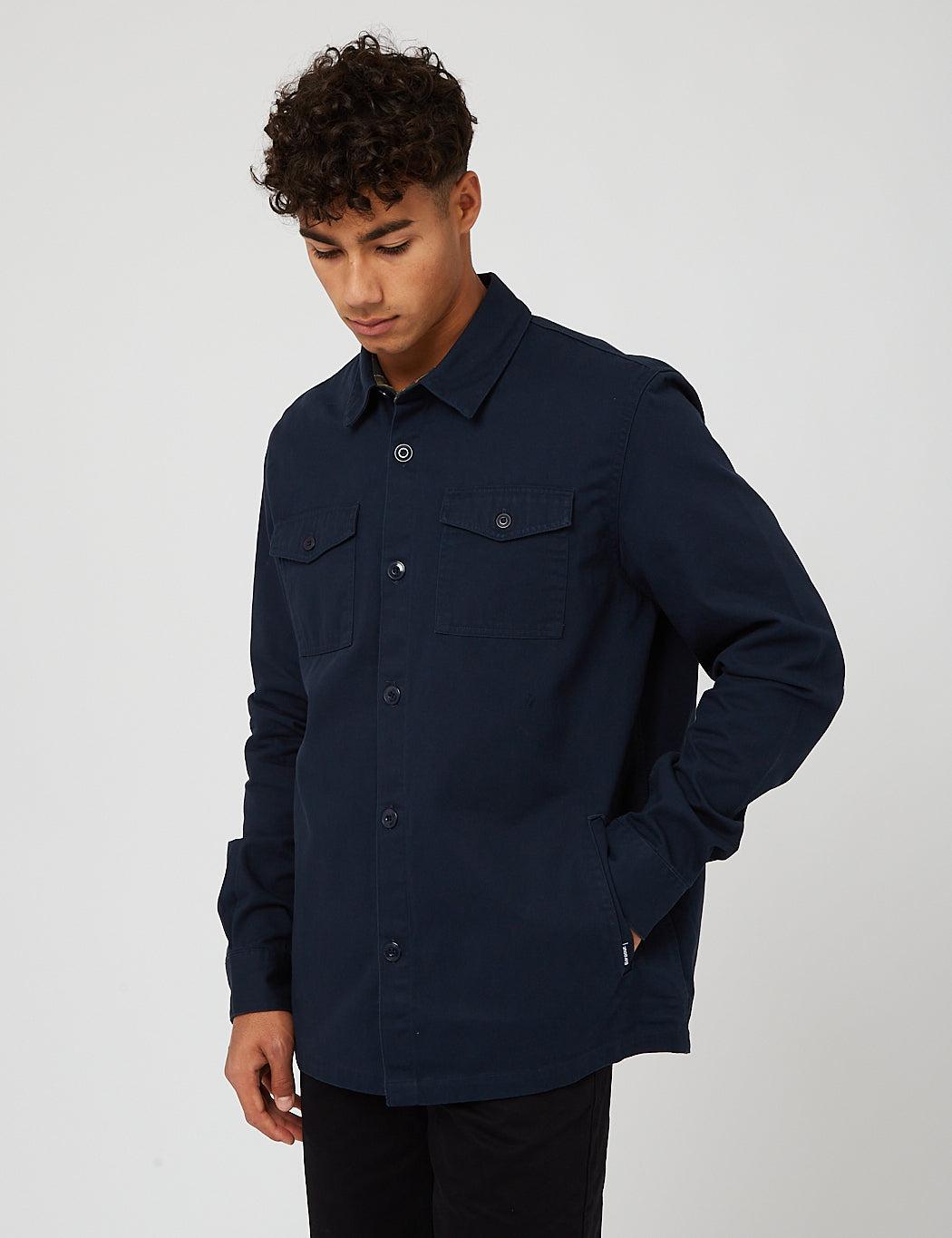Barbour Essential Twill Overshirt in Blue for Men | Lyst