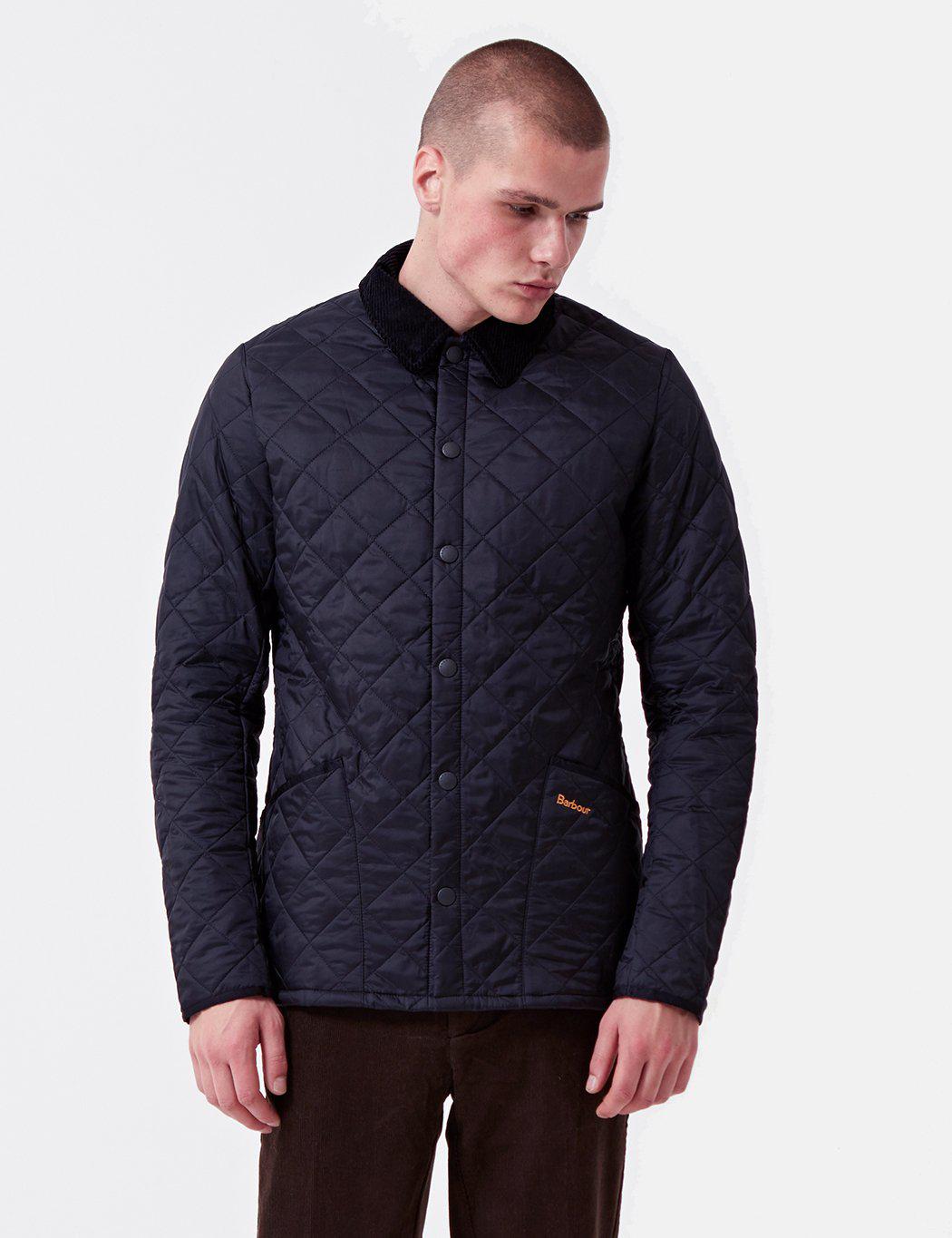 Barbour Corduroy Heritage Liddesdale Quilted Jacket in Navy Blue (Blue) for Men - Lyst