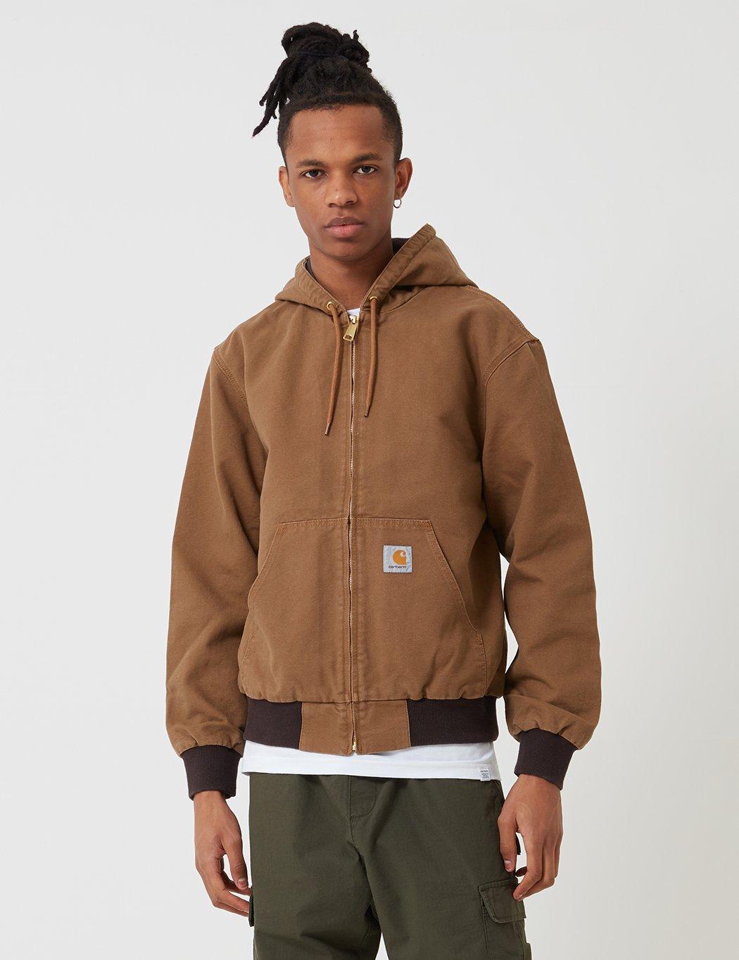 Carhartt Cotton -wip Active Jacket in Brown for Men - Lyst