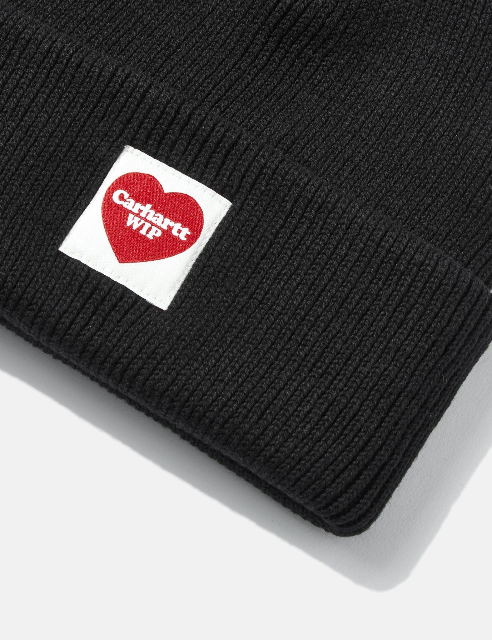 Carhartt Wip Heart Beanie Hat in Black for Men | Lyst
