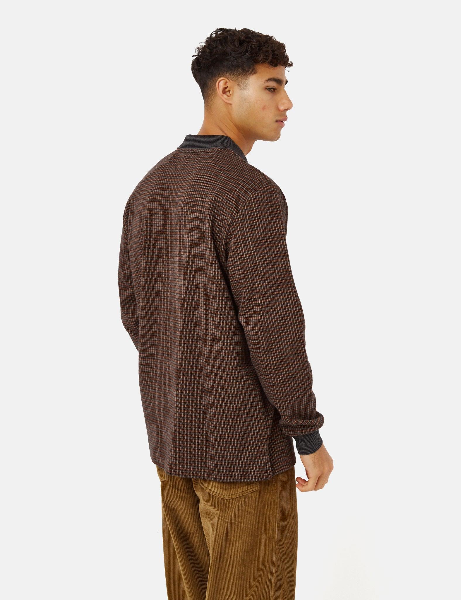 Polar Skate Co. Jacques Polo Long Sleeve Shirt in Brown for Men 