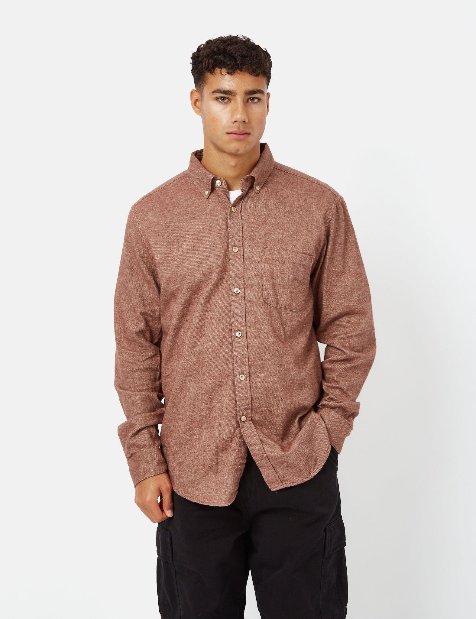 Portuguese Flannel Teca Shirt in Brown for Men | Lyst