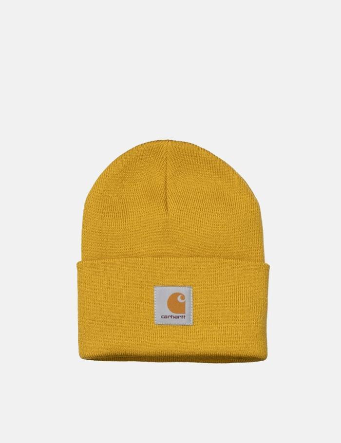 Carhartt Synthetic Wip Watch Cap Beanie Hat in Yellow for Men - Save 34 ...