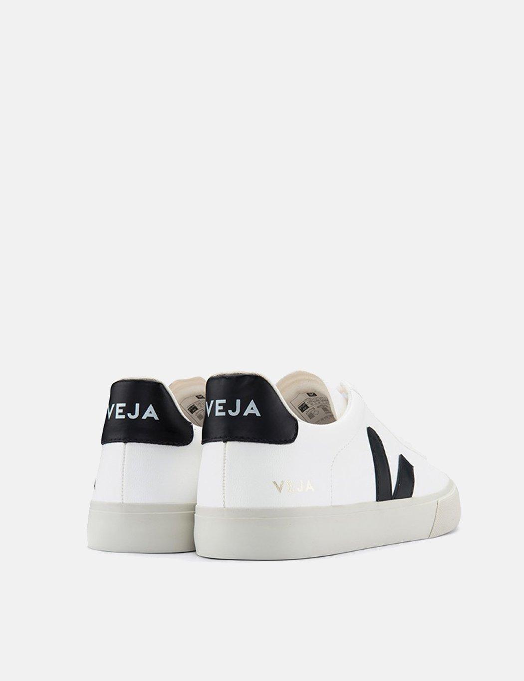 veja campo white black leather f