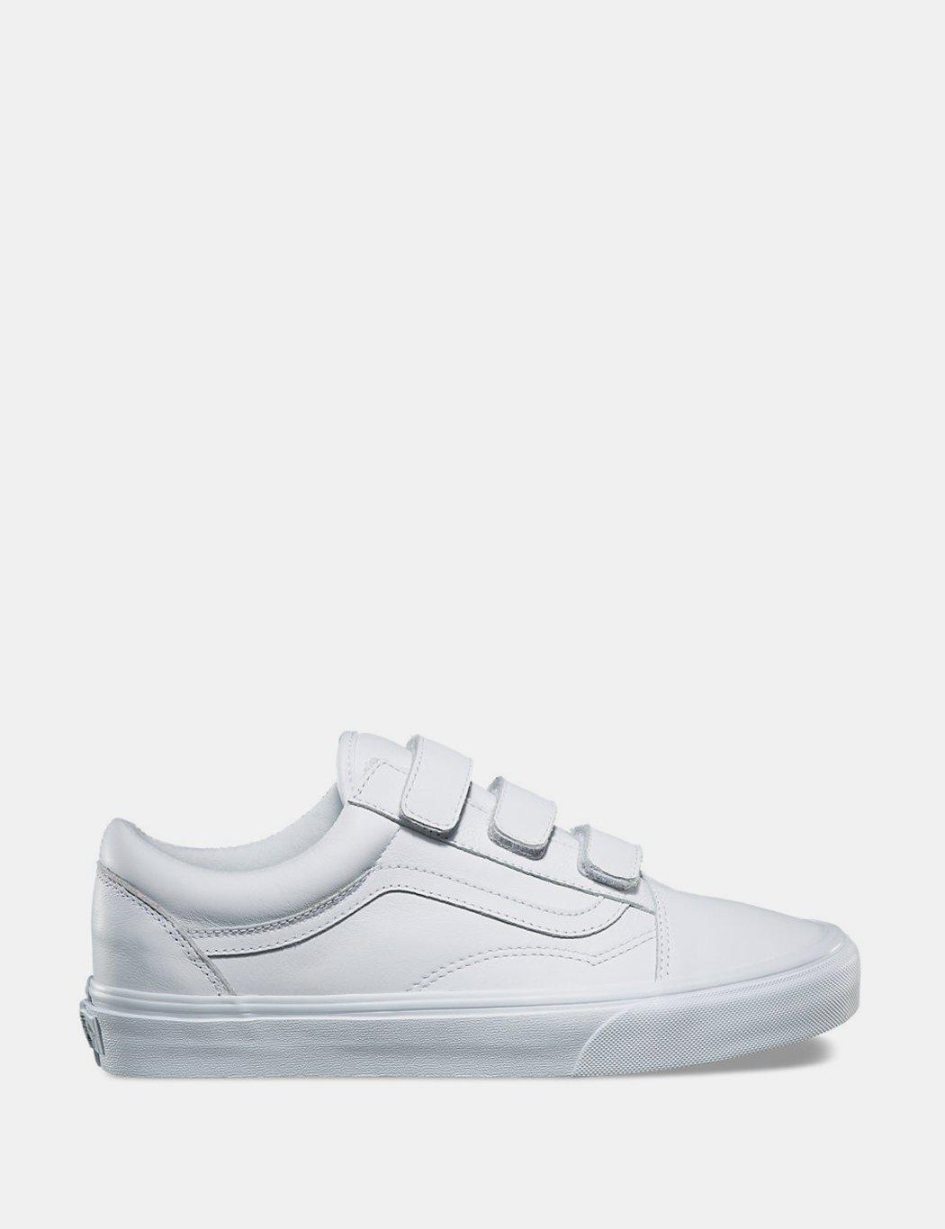 white velcro shoes vans