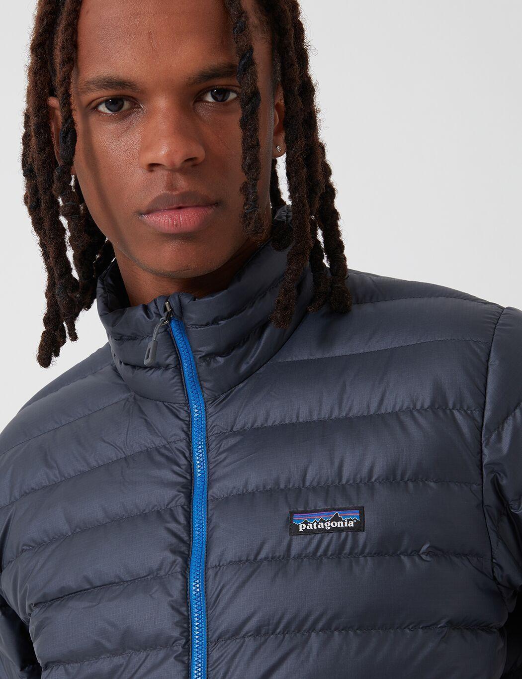 Patagonia Synthetic Down Sweater Insulated Jacket - Smolder /andes in Navy  Blue (Blue) for Men | Lyst
