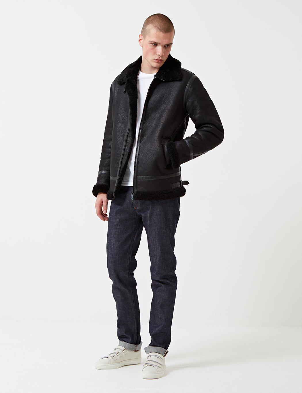 levi's faux shearling bomber jacket