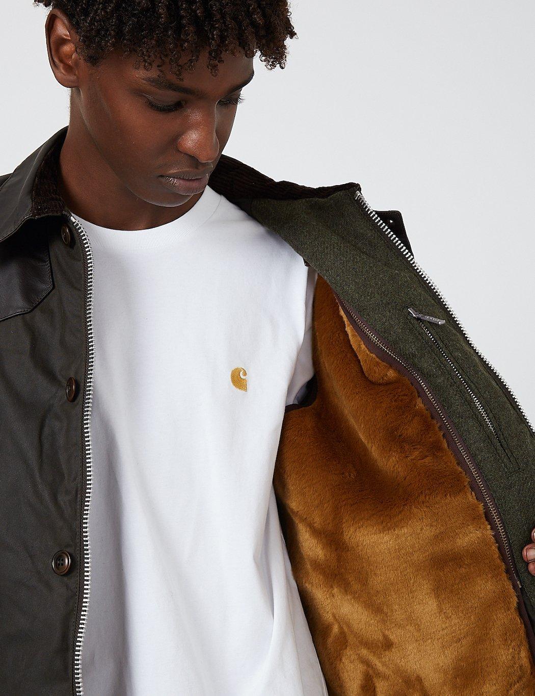 Barbour Gold Standard Supa-ashby Waxed Cotton Jacket in Green 