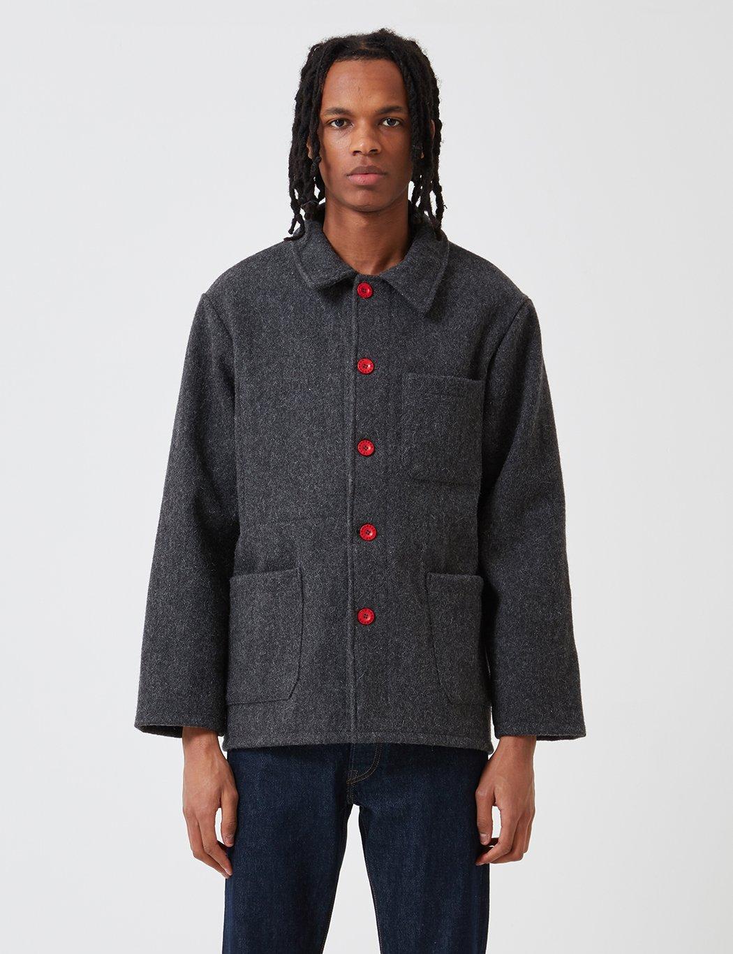 Le Laboureur Wool Work Jacket in Grey (Grey) for Men - Lyst