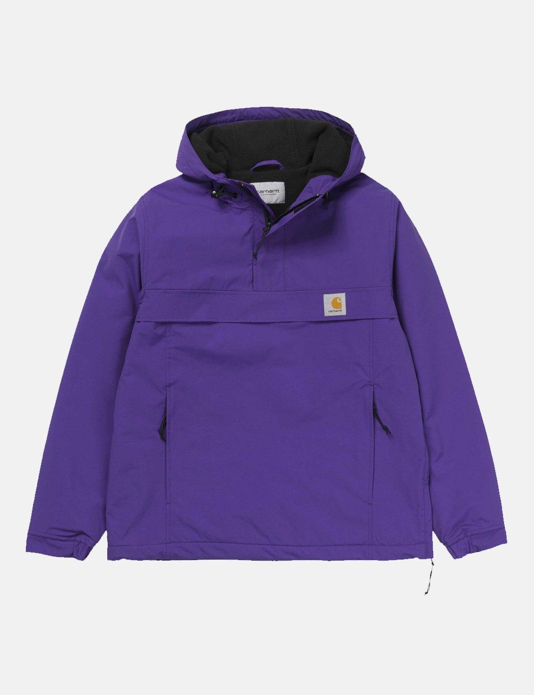 Carhartt Wip Nimbus Half-zip Jacket (fleece Lined) in Purple for Men - Lyst