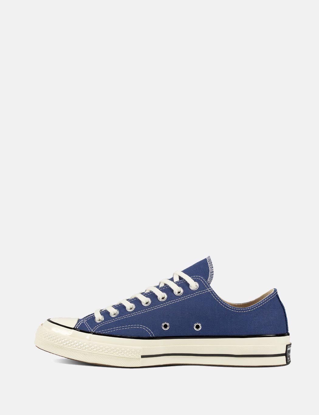 navy converse low