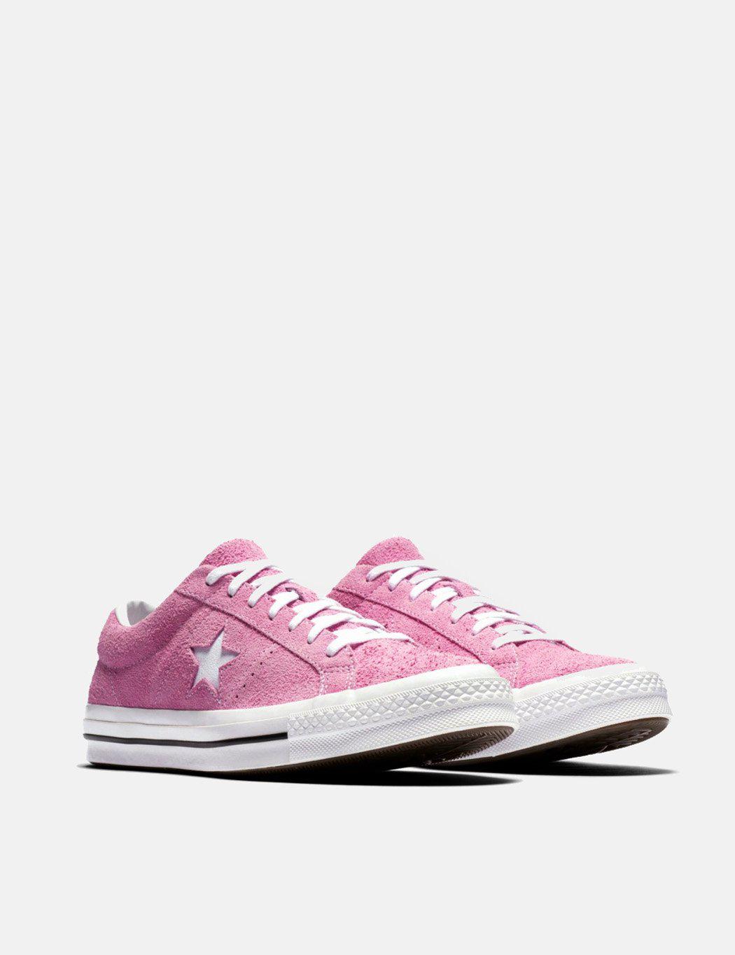 pink converse one star mens