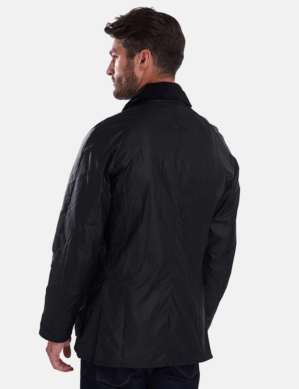barbour ashby wax jacket black
