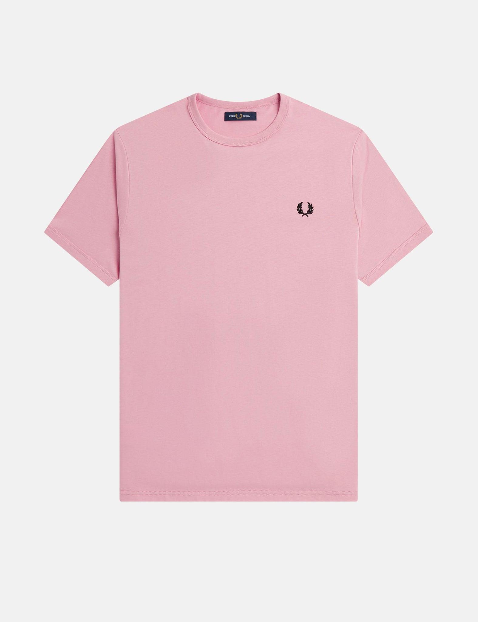 Fred Perry Ringer T-shirt in Pink for Men | Lyst