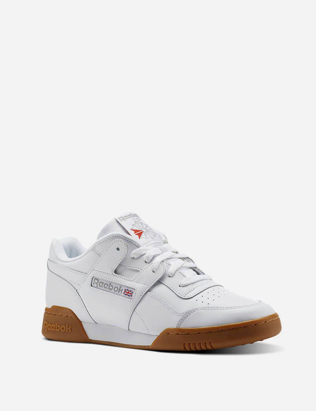 reebok white gum sole
